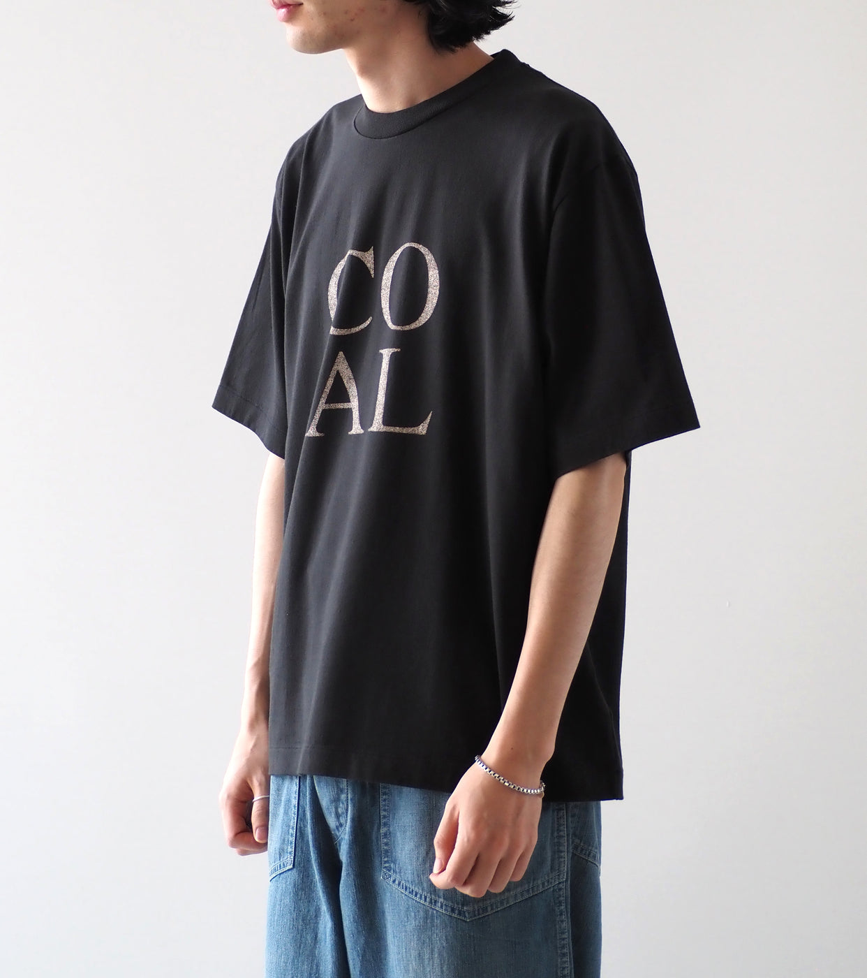 blurhms ROOTSTOCK COAL Print Tee WIDE , Ink Black