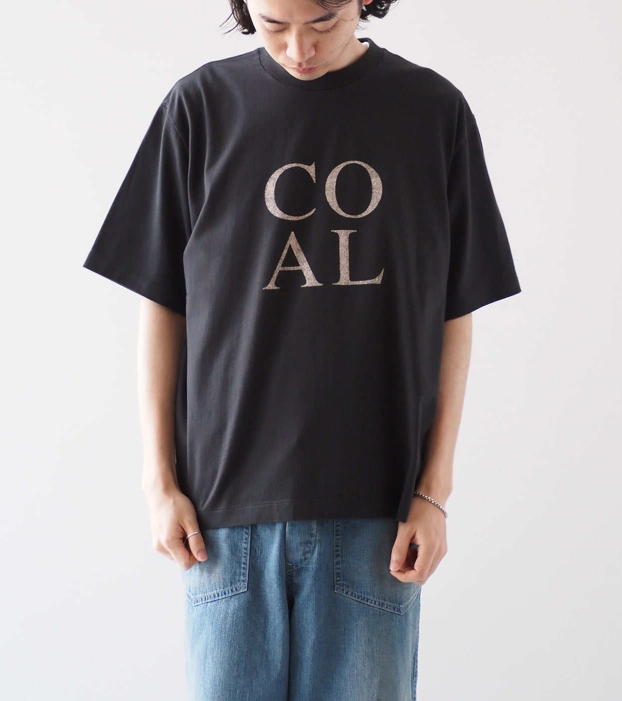 blurhms ROOTSTOCK COAL Print Tee WIDE , Ink Black