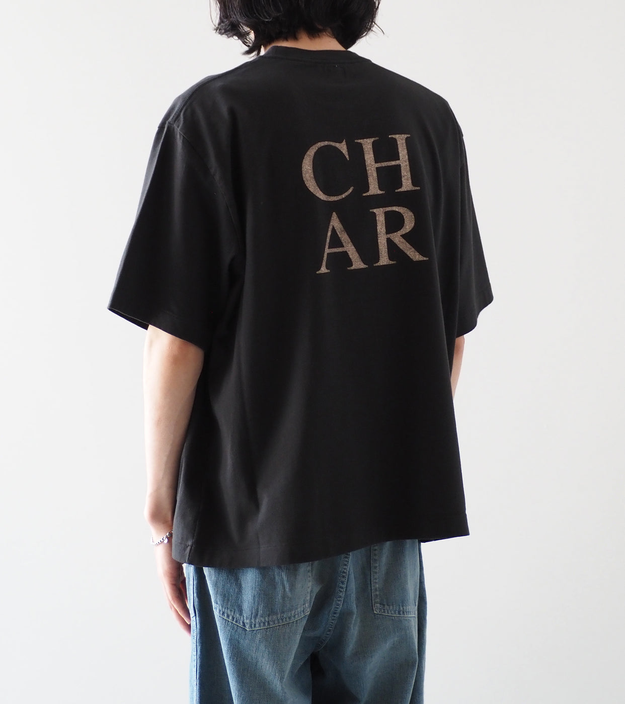 blurhms ROOTSTOCK COAL Print Tee WIDE , Ink Black