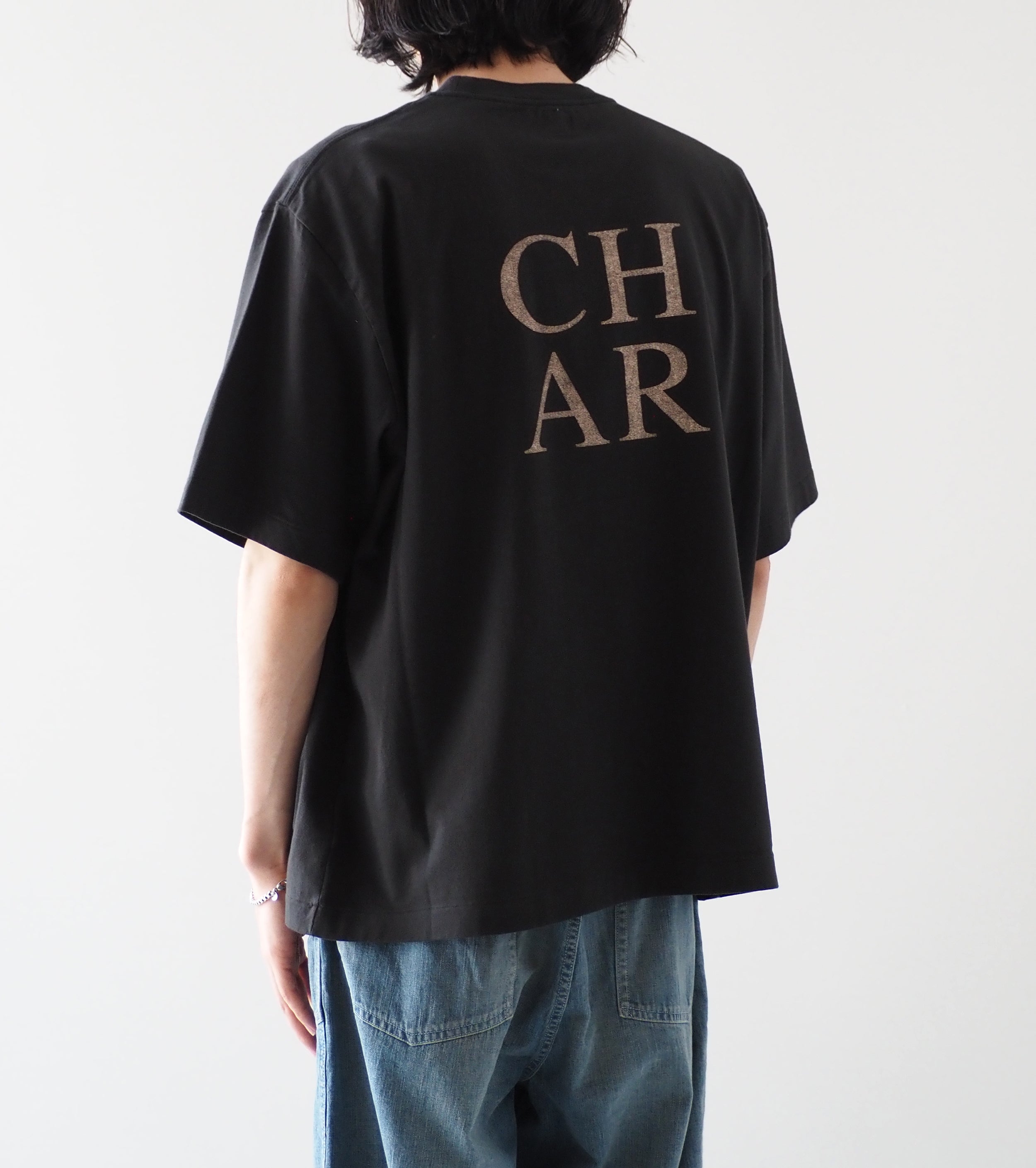 blurhms ROOTSTOCK COAL Print Tee WIDE , Ink Black