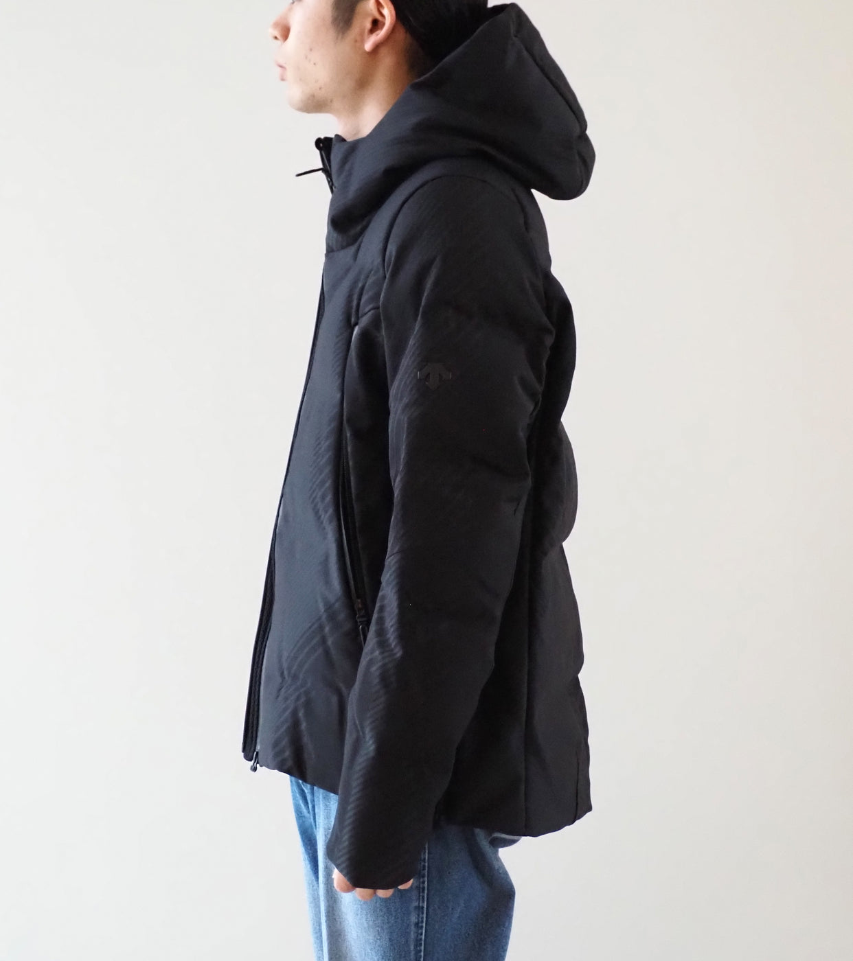 MIZUSAWA DOWN JACKET "Crevasse-s",Black