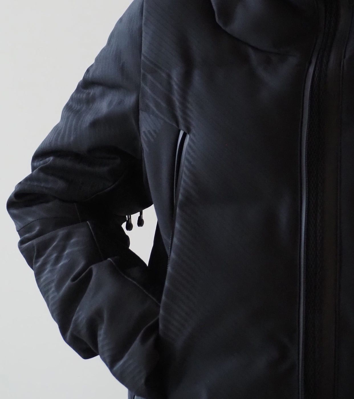 MIZUSAWA DOWN JACKET "Crevasse-s",Black