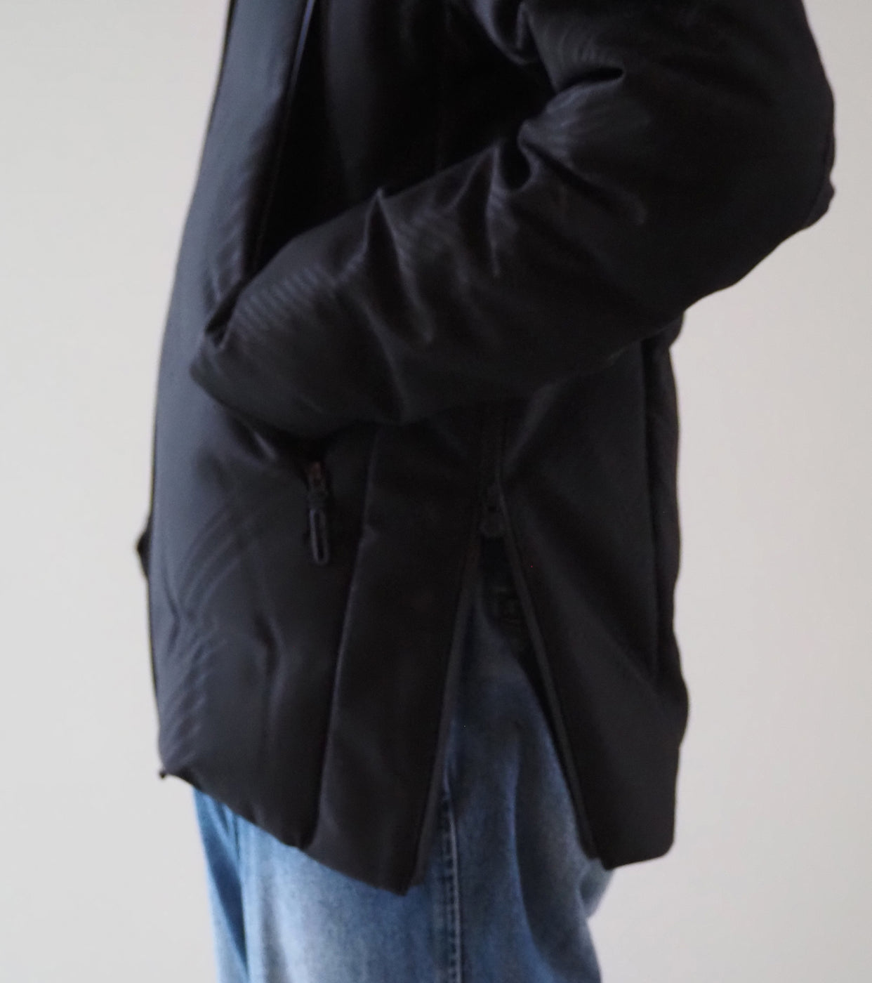 MIZUSAWA DOWN JACKET "Crevasse-s",Black