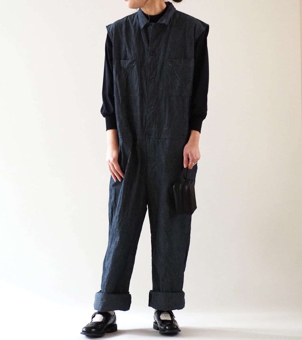 Yarmo Sleeveless Boiler Suit , Indigo