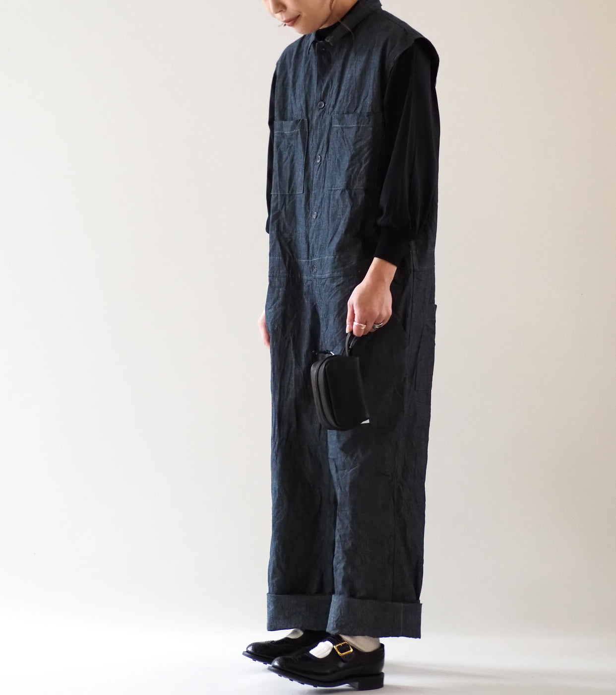 Yarmo Sleeveless Boiler Suit , Indigo