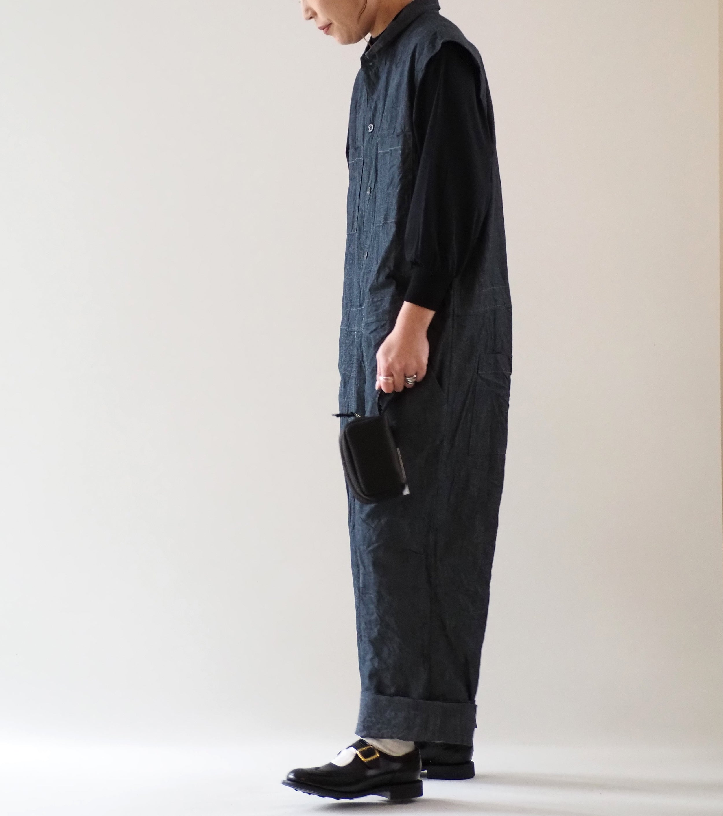 Yarmo Sleeveless Boiler Suit , Indigo