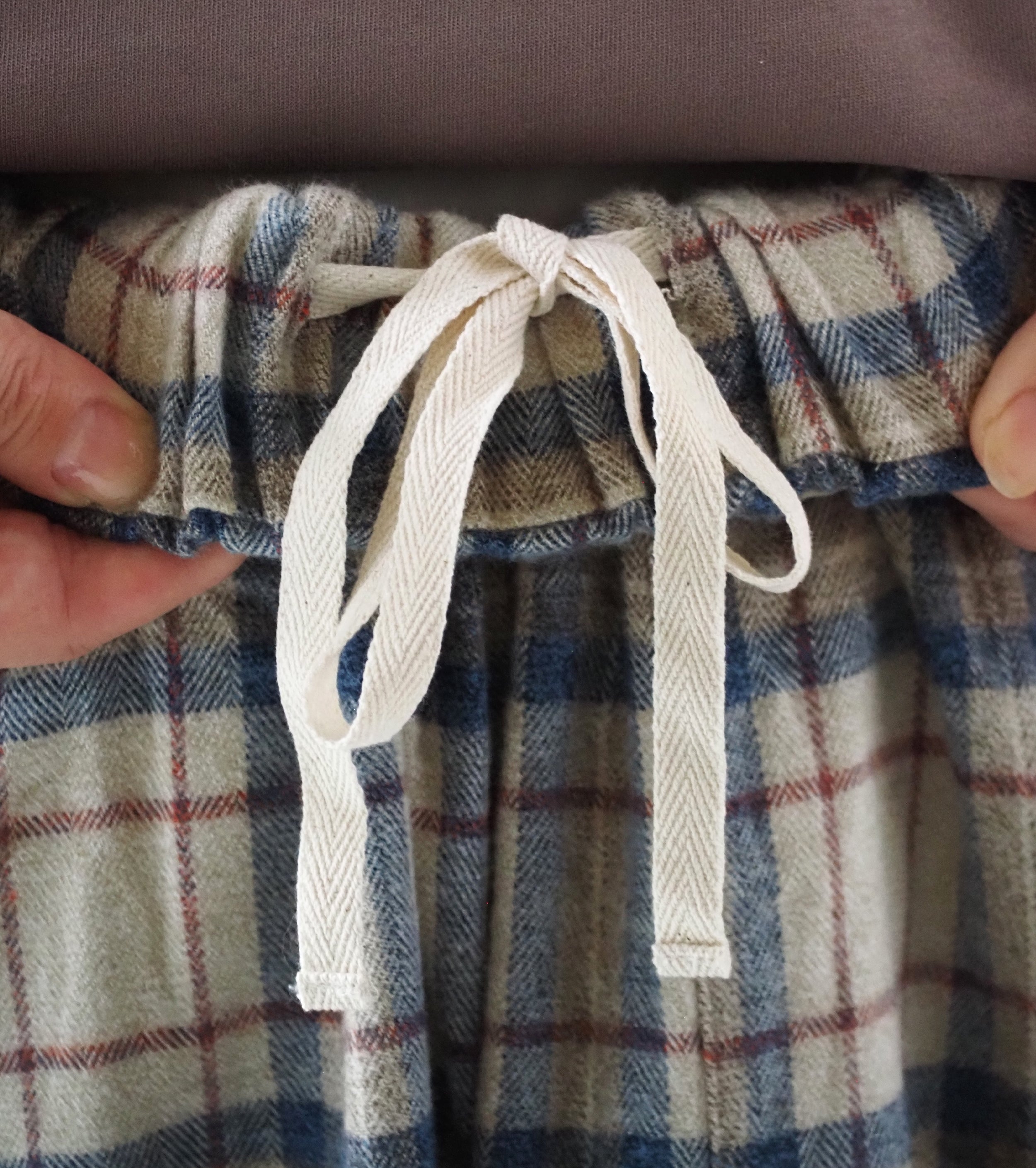 Yarmo Wide Tuck Easy PT Flannel  , Sax Beige