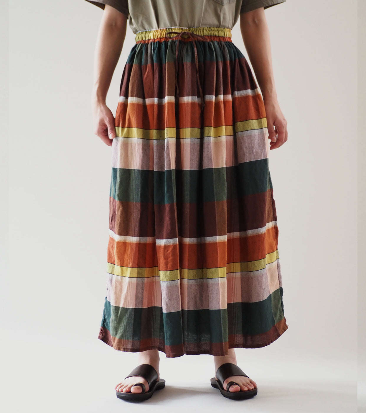 orslow Original  Check Gathered skirt, Check