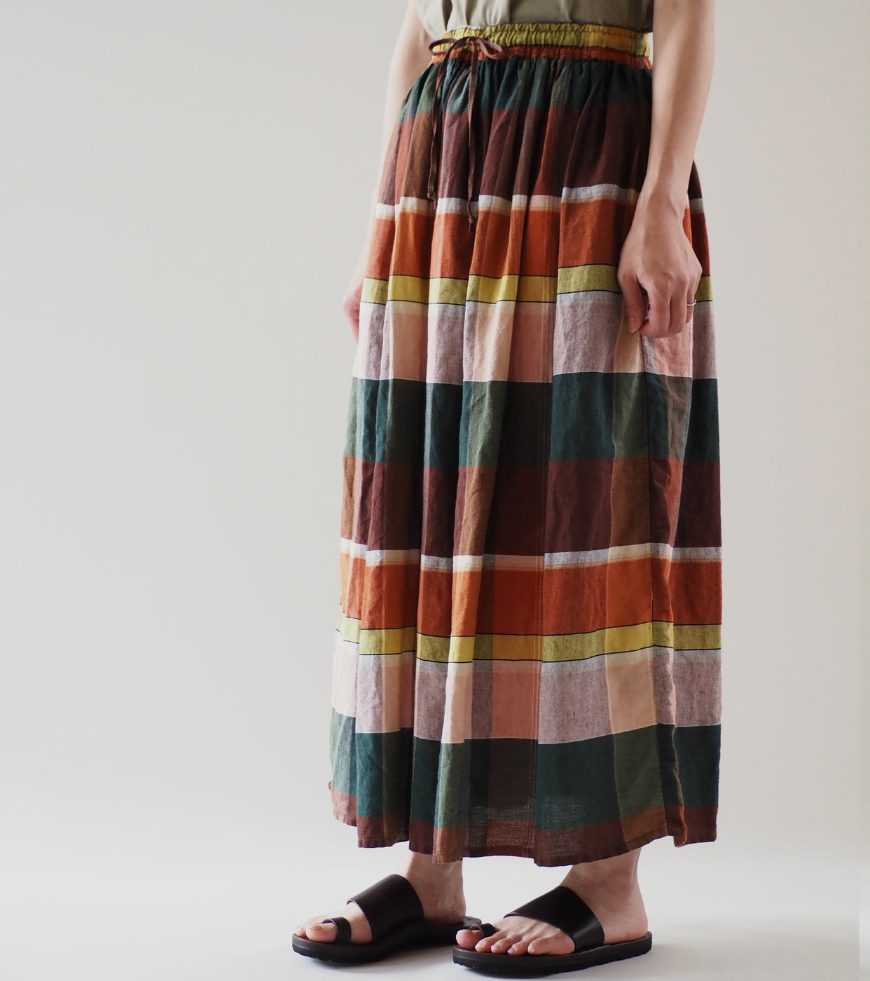 orslow Original  Check Gathered skirt, Check