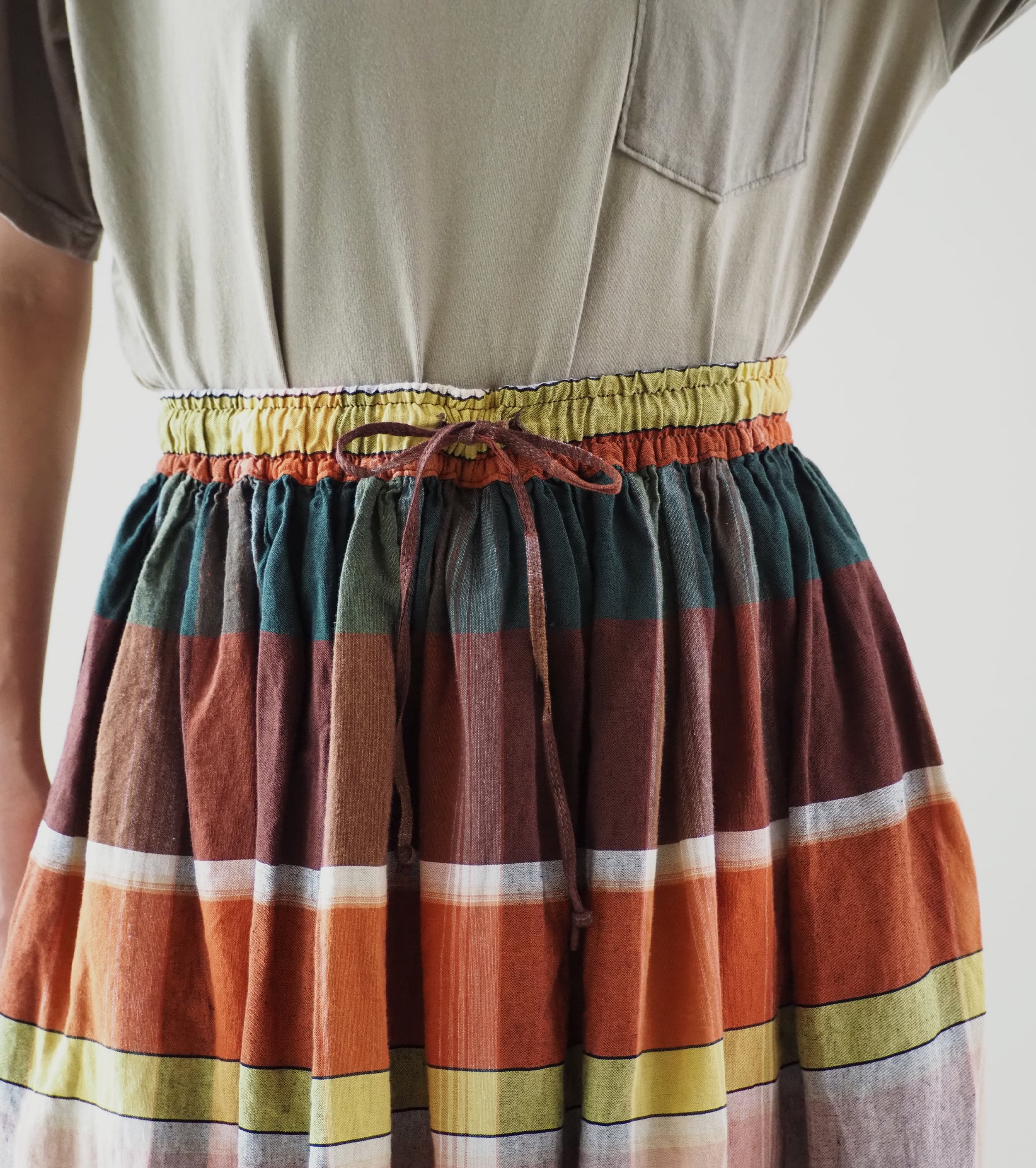 orslow Original  Check Gathered skirt, Check