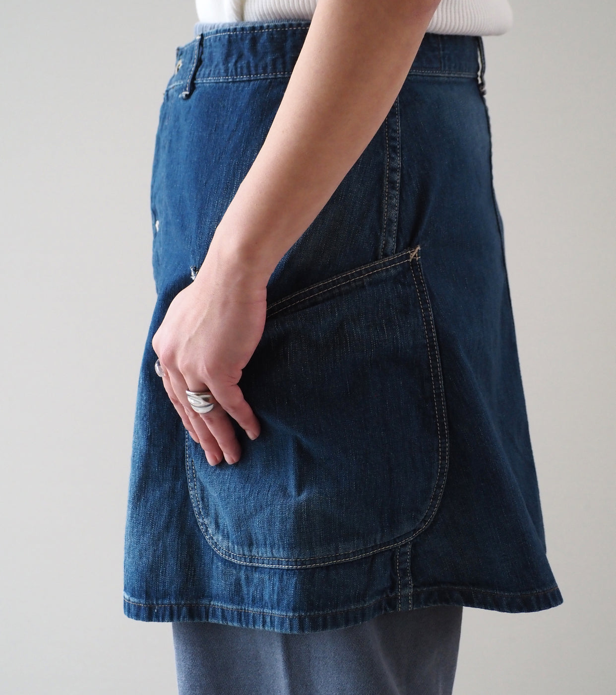 orslow Denim Overwrap Skirt , Denim Used