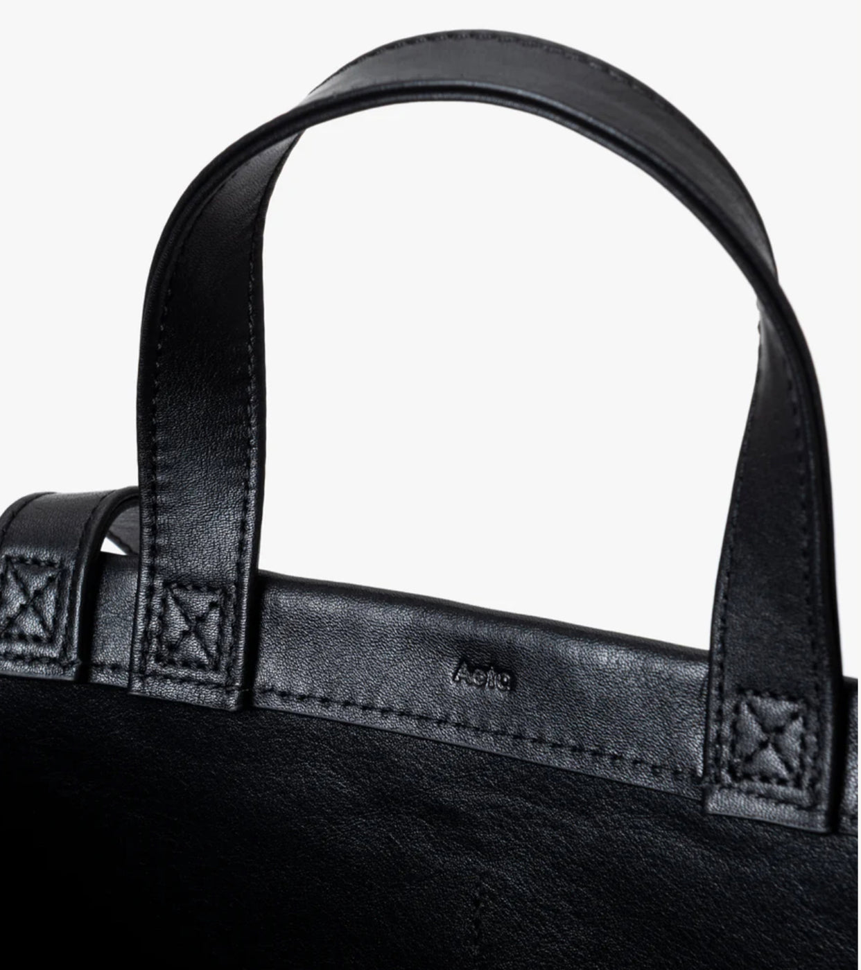 Aeta DOUBLE HANDLE TOTE : Black
