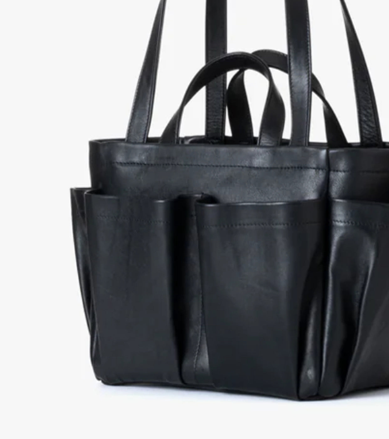 Aeta DOUBLE HANDLE TOTE : Black