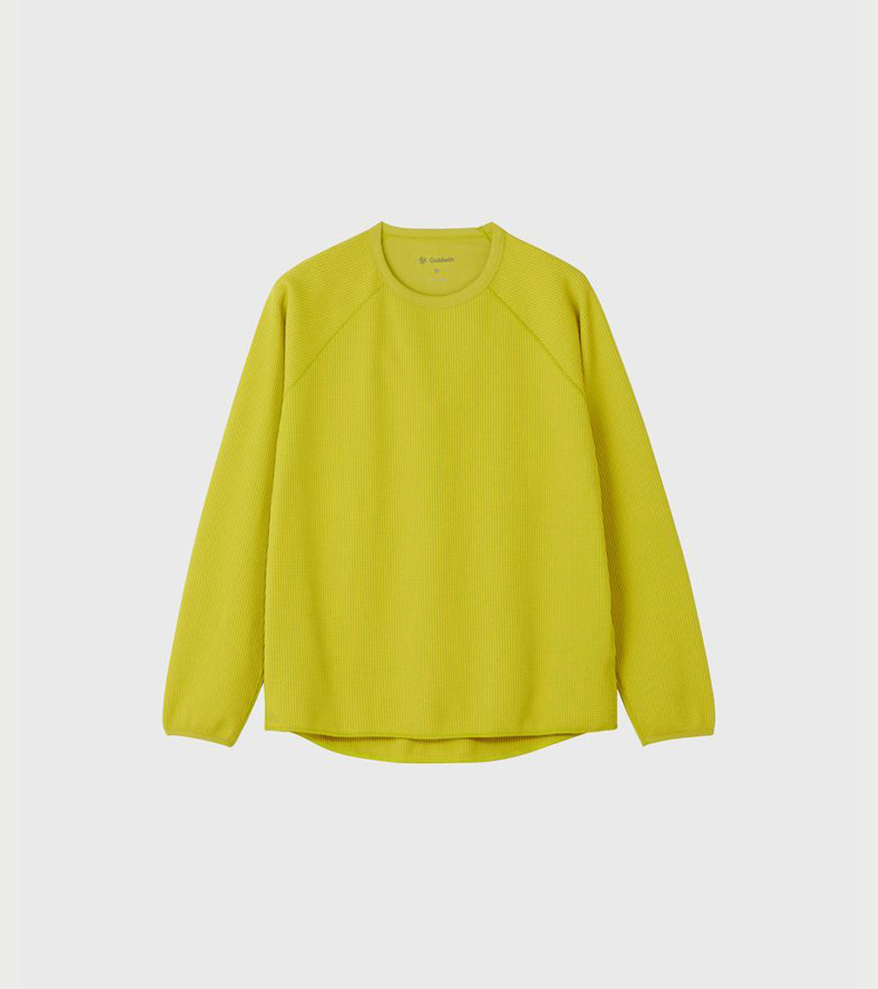 Goldwin Waffle Light Long Sleeve Tee Shirt, Honey Olive