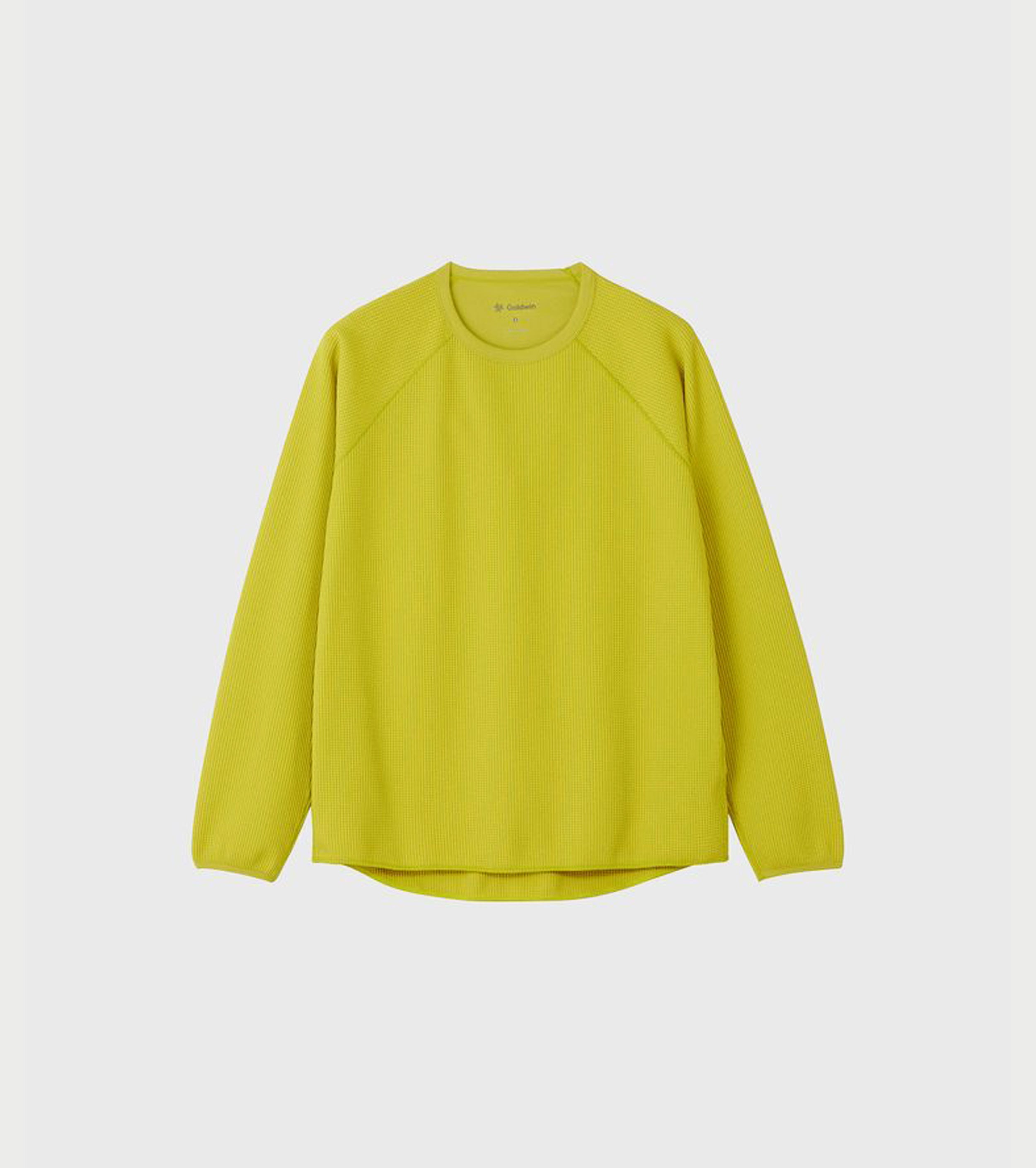 Goldwin Waffle Light Long Sleeve Tee Shirt, Honey Olive
