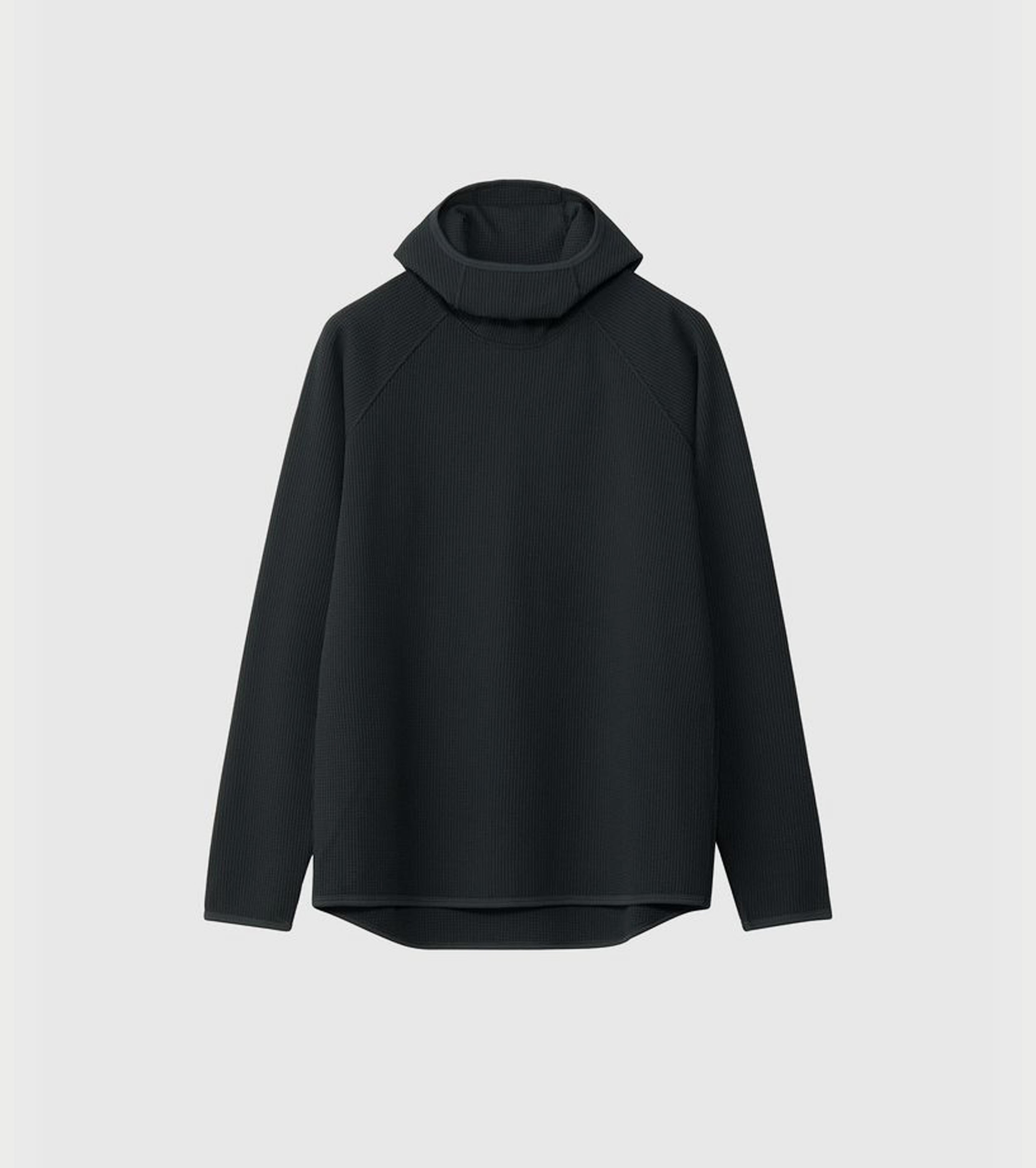 Goldwin Waffle Light Long Sleeve Hoodie , Black