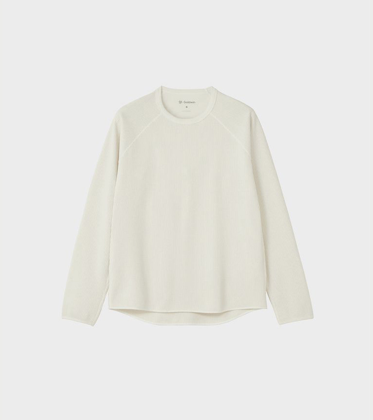 Goldwin Waffle Light Long Sleeve Tee Shirt, Ivory