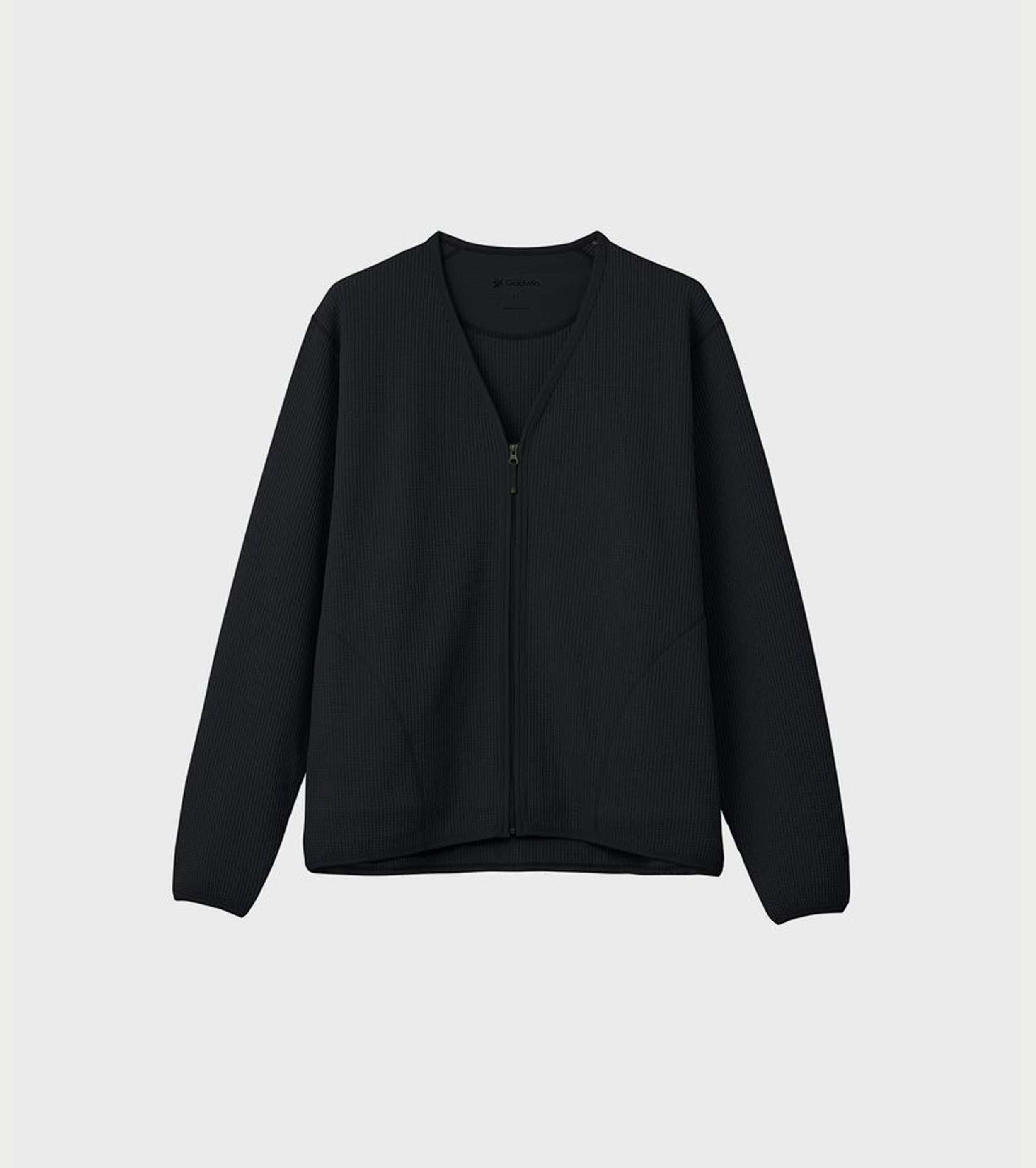 Goldwin ワッフル ライト カーディガン , Black – Navyblue