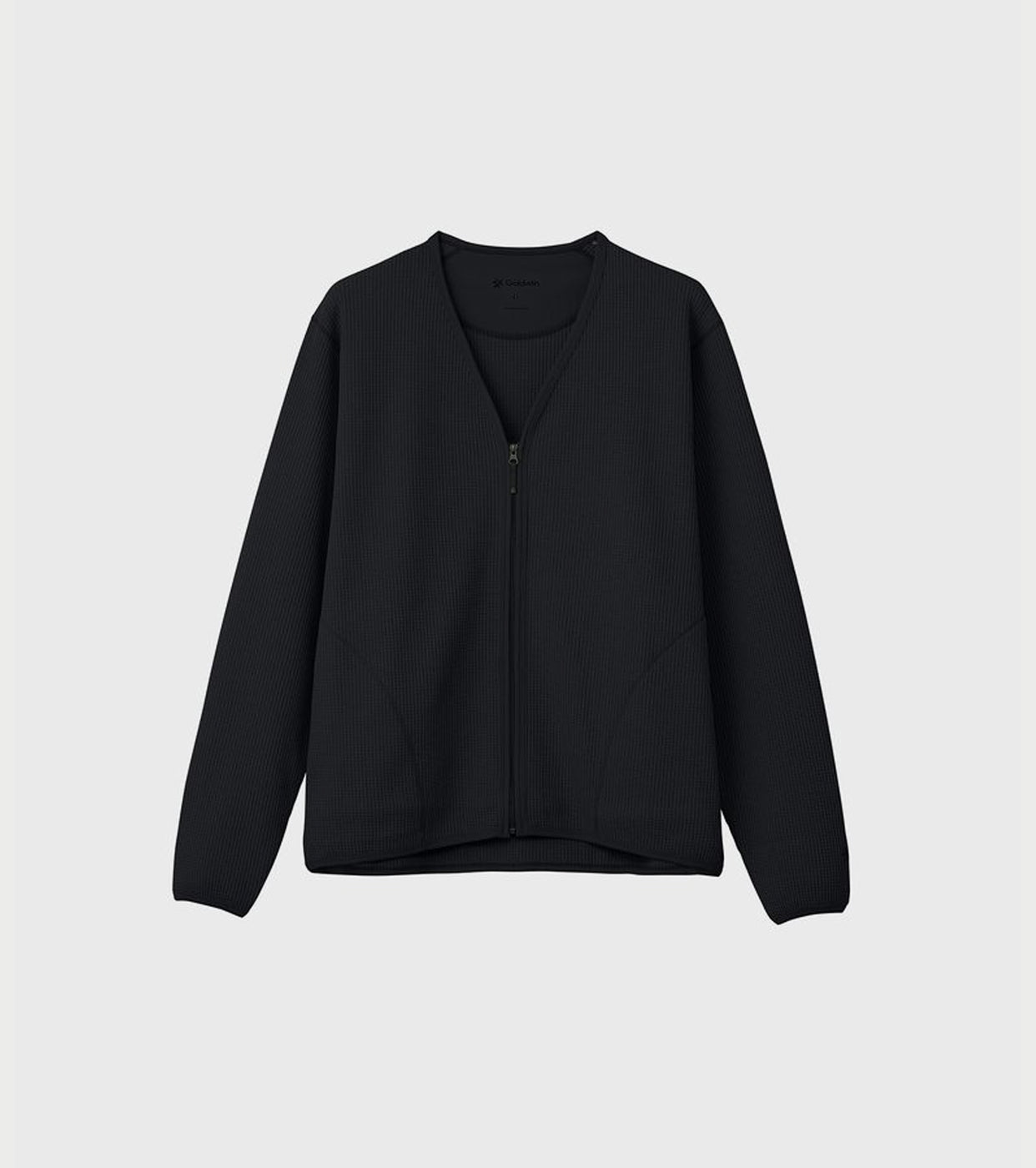 Goldwin Waffle Light Cardigan , Black