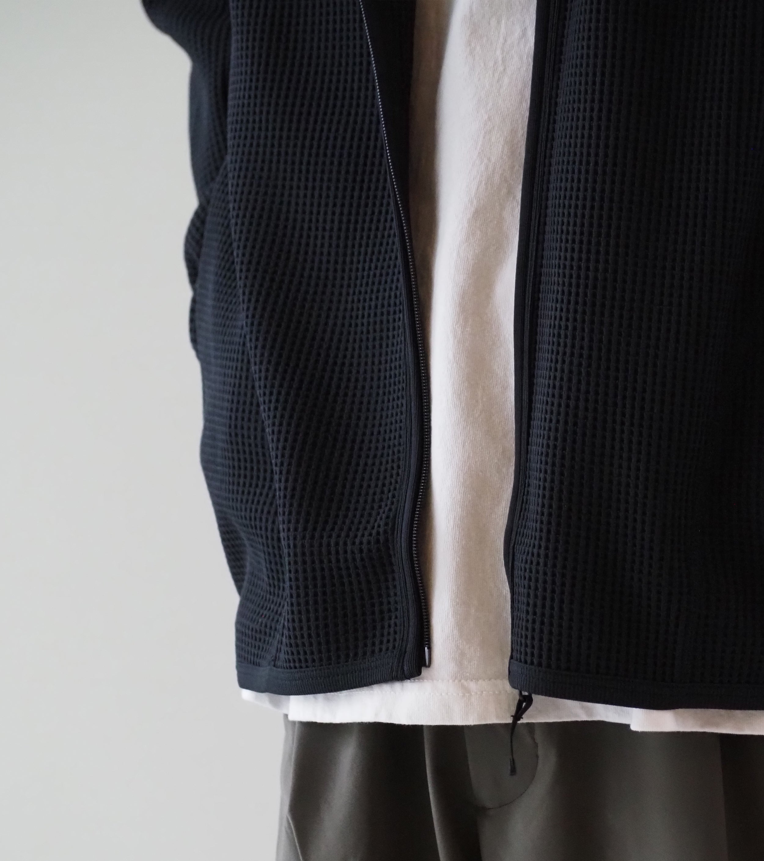 Goldwin Waffle Light Cardigan , Black
