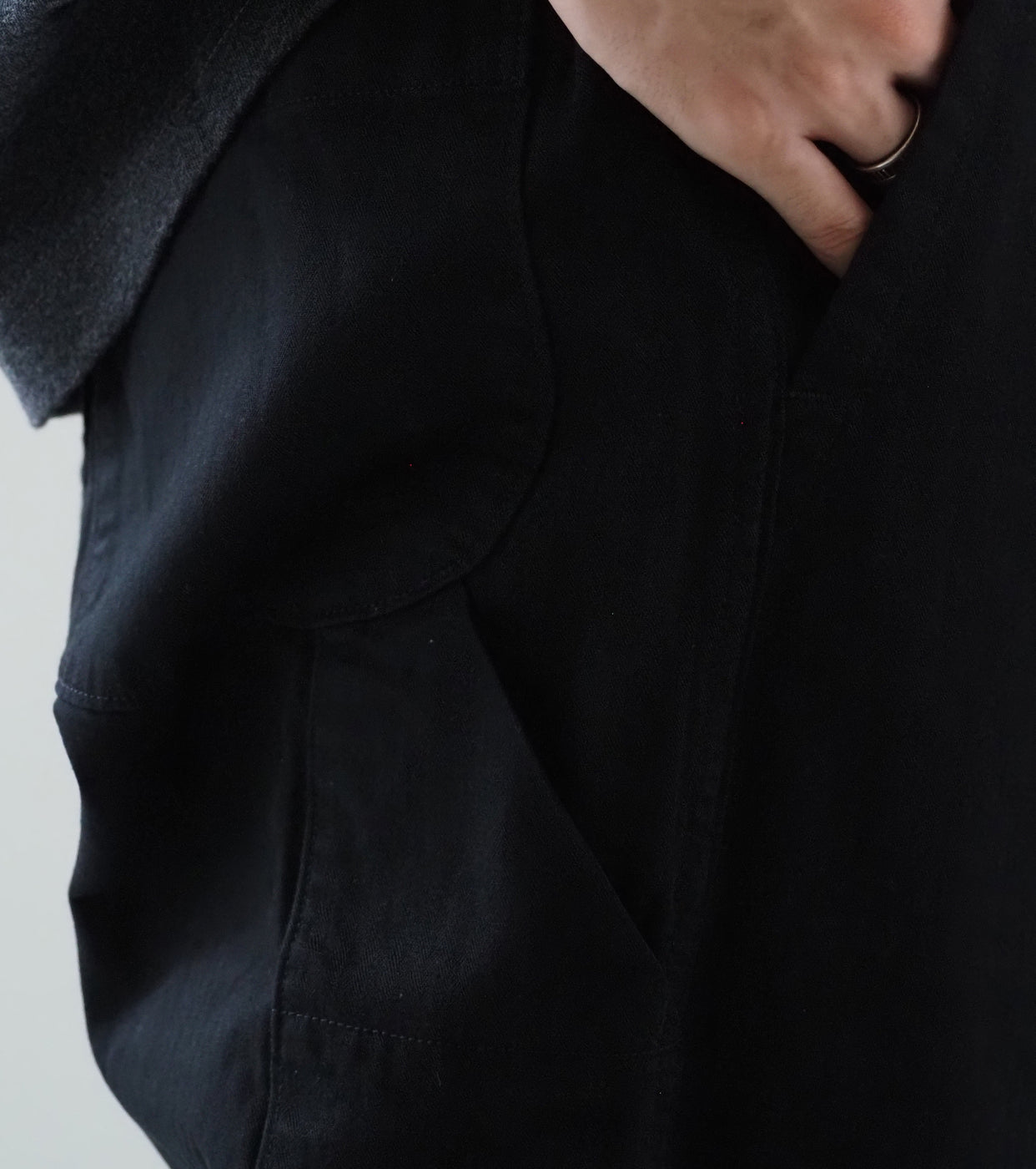 orslow WIDE FIT FRENCH WORK PANTS <UNISEX> , Black