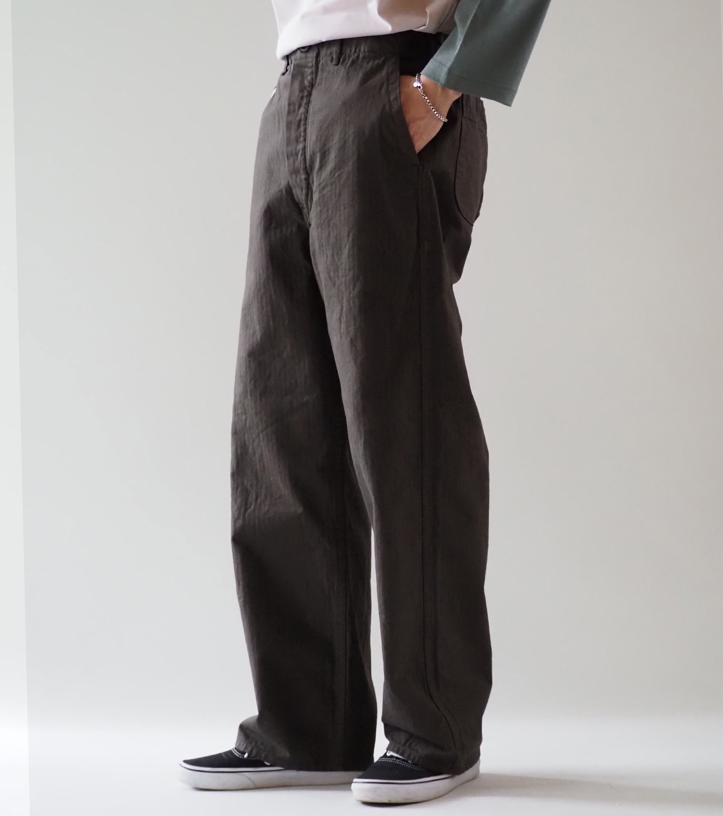 orslow WIDE FIT FRENCH WORK PANTS ＜UNISEX＞ , Coffee Brown – Navyblue