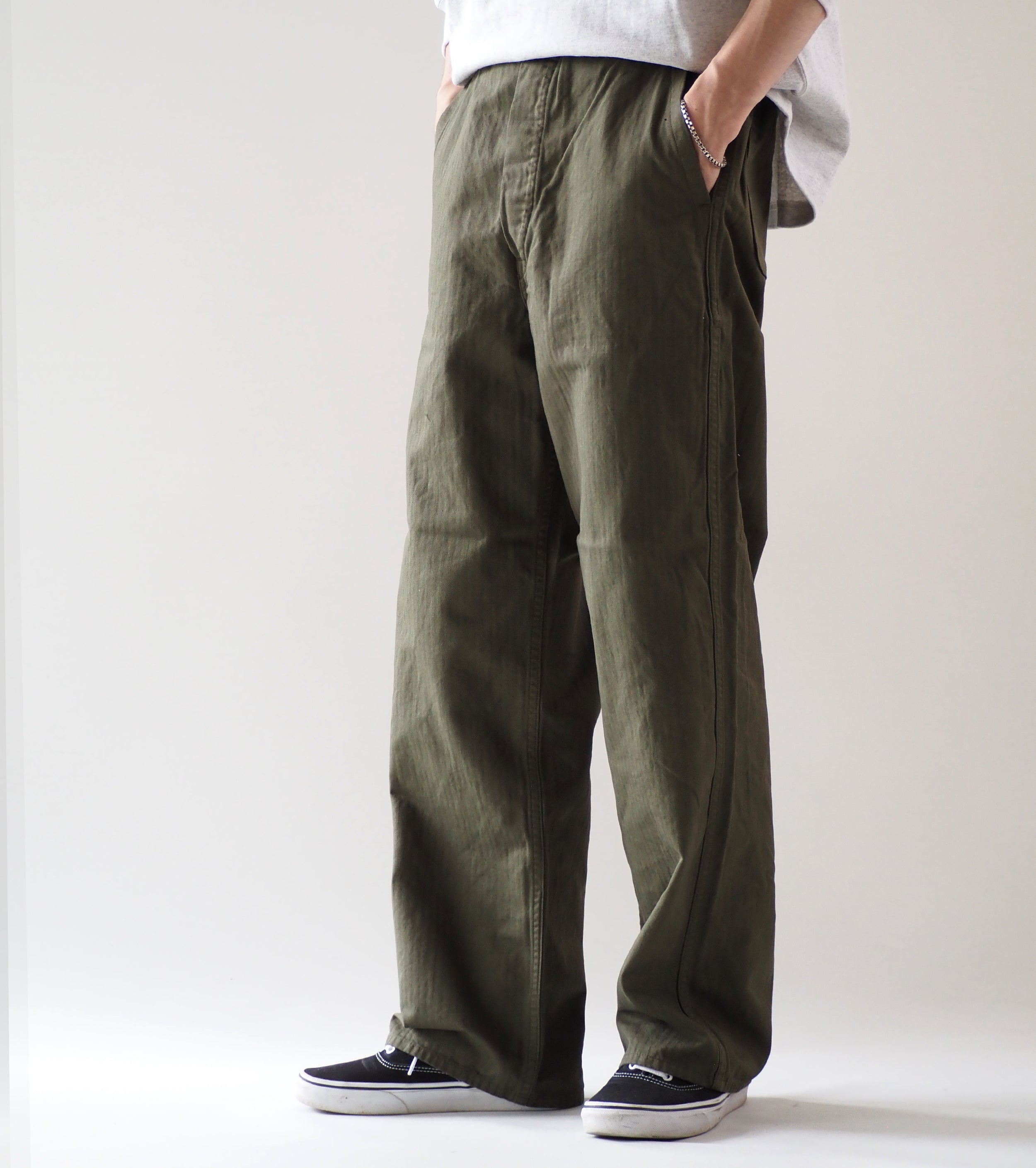 orslow ワイドフィットフレンチワークパンツ　チノパン　ヘリンボーン orslow ワイドフィットフレンチワークパンツ チノパン ヘリンボーン