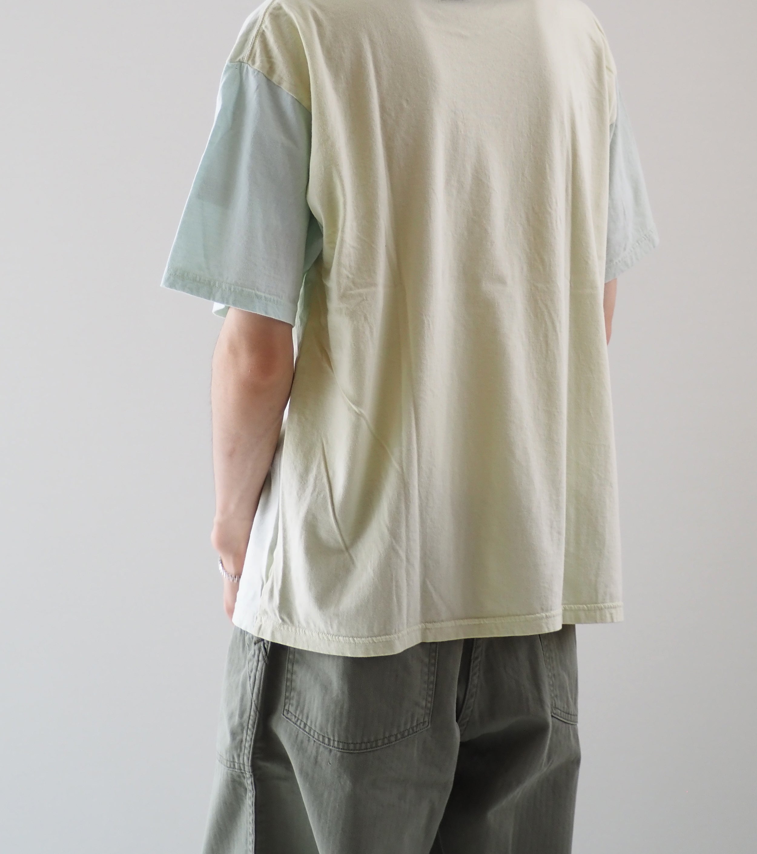orslow 4Tone Pockets Tee Shirts, Ice Green