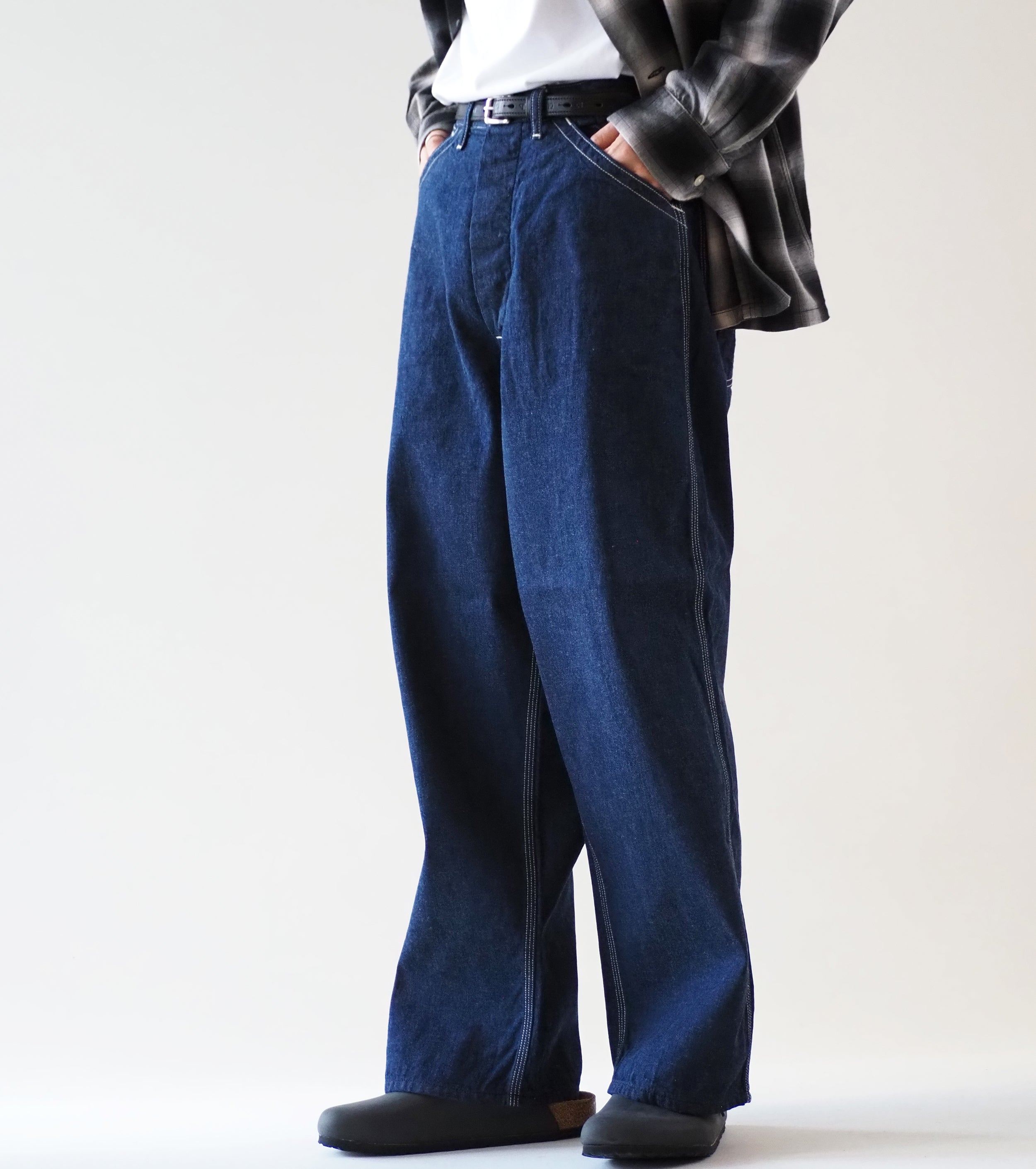 orslow ワイド フィット 30'S ペインターパンツ, One Wash