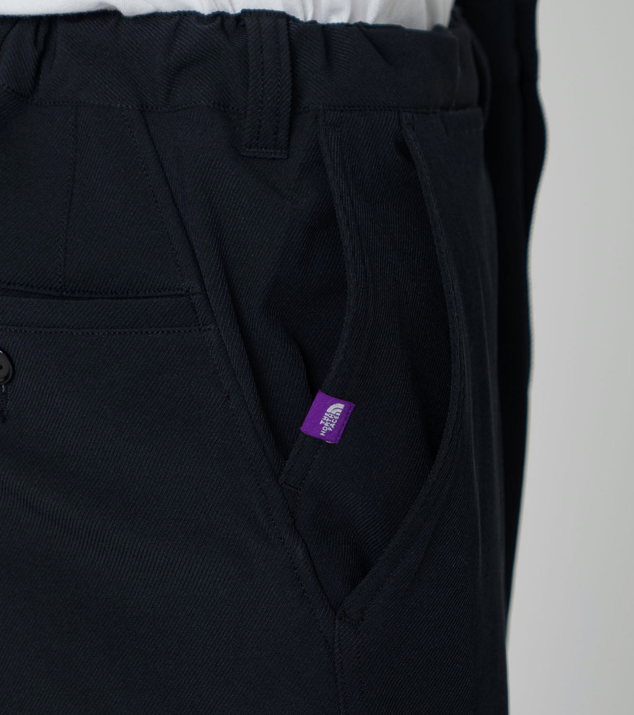Stretch twill wide tapered field pants,Dark Navy