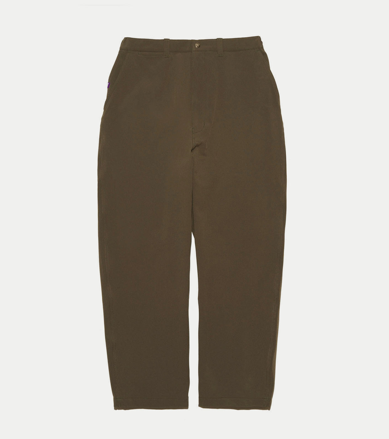 Stretch twill wide tapered field pants, Sage Green