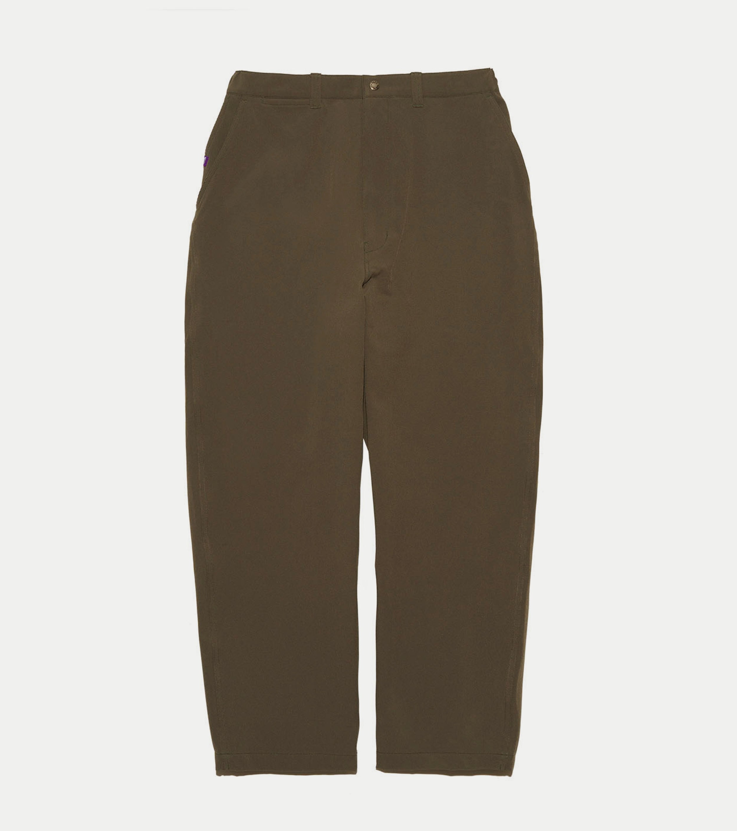 Stretch twill wide tapered field pants, Sage Green