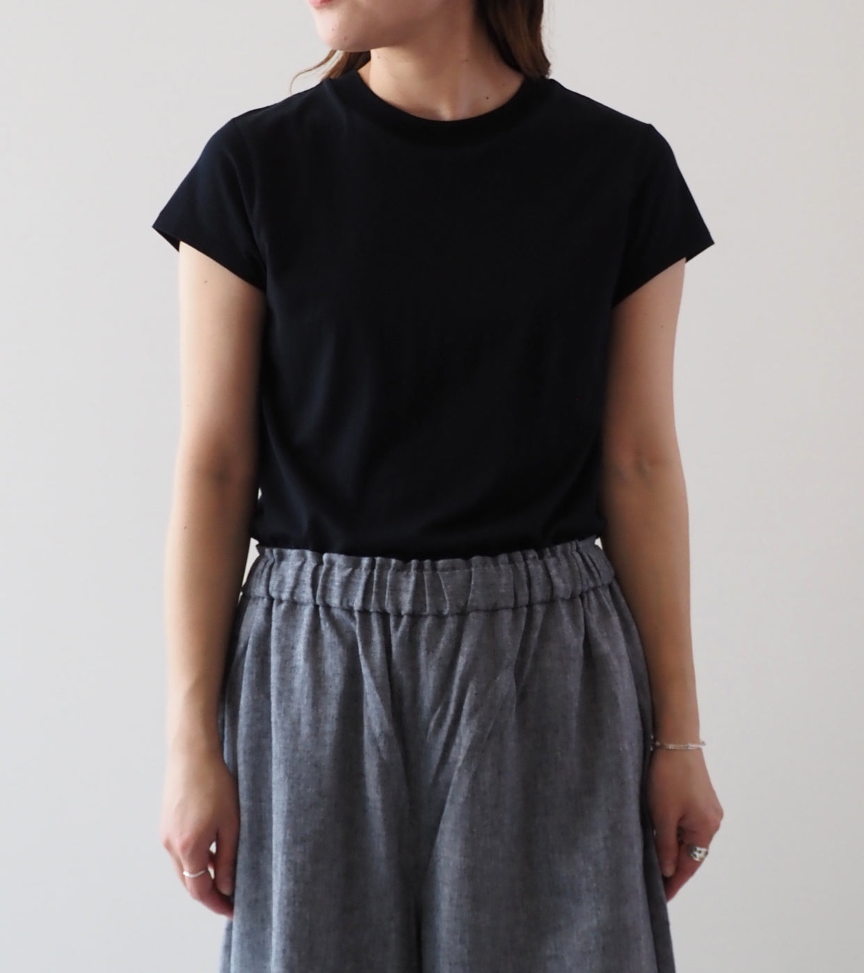 ALWEL CAP SLEEVE TEE , Black