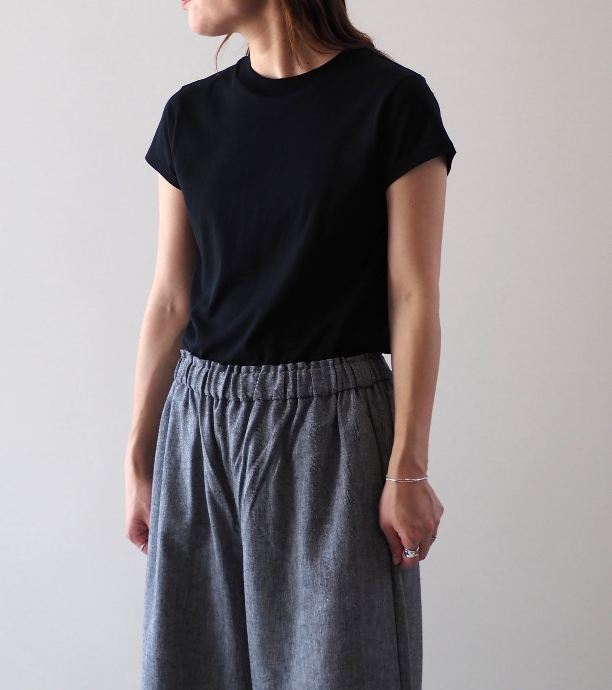 ALWEL CAP SLEEVE TEE , Black