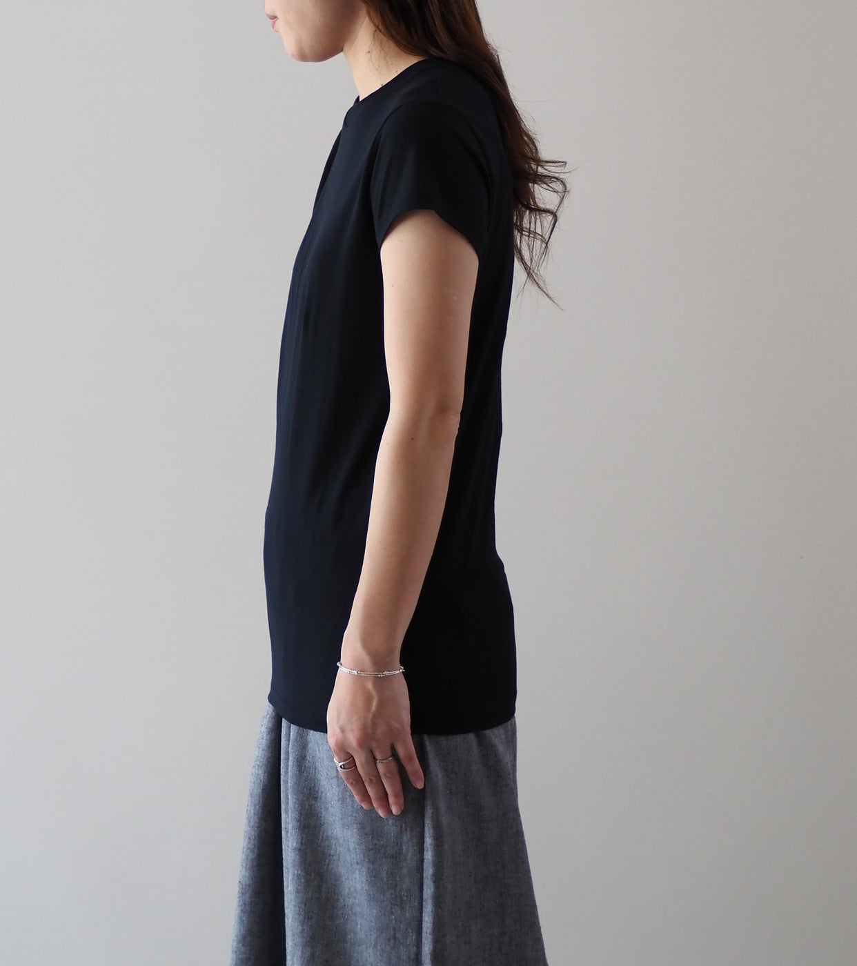 ALWEL CAP SLEEVE TEE , Black
