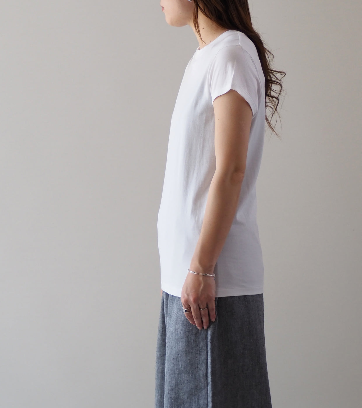 ALWEL CAP SLEEVE TEE , White