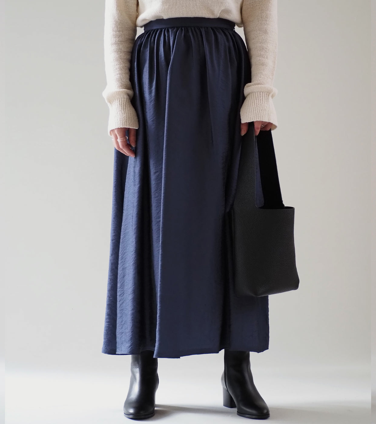 blurhms Ny/R Gather Skirt , Dark Purple Navy