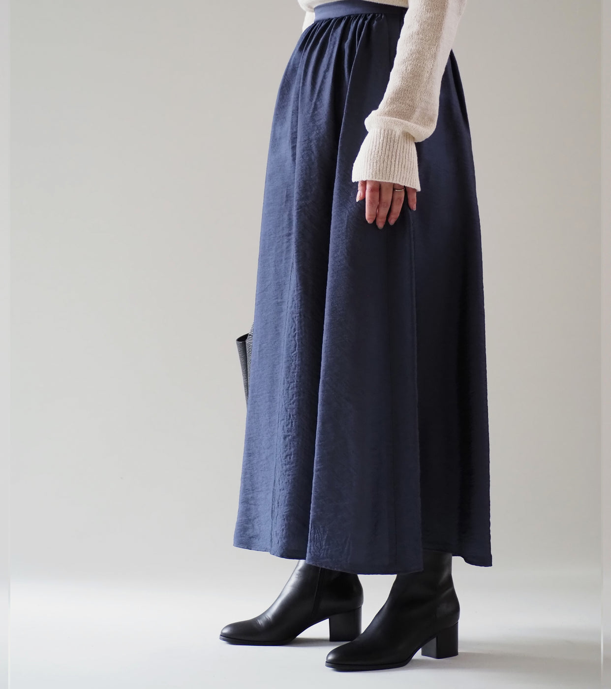 blurhms Ny/R Gather Skirt , Dark Purple Navy