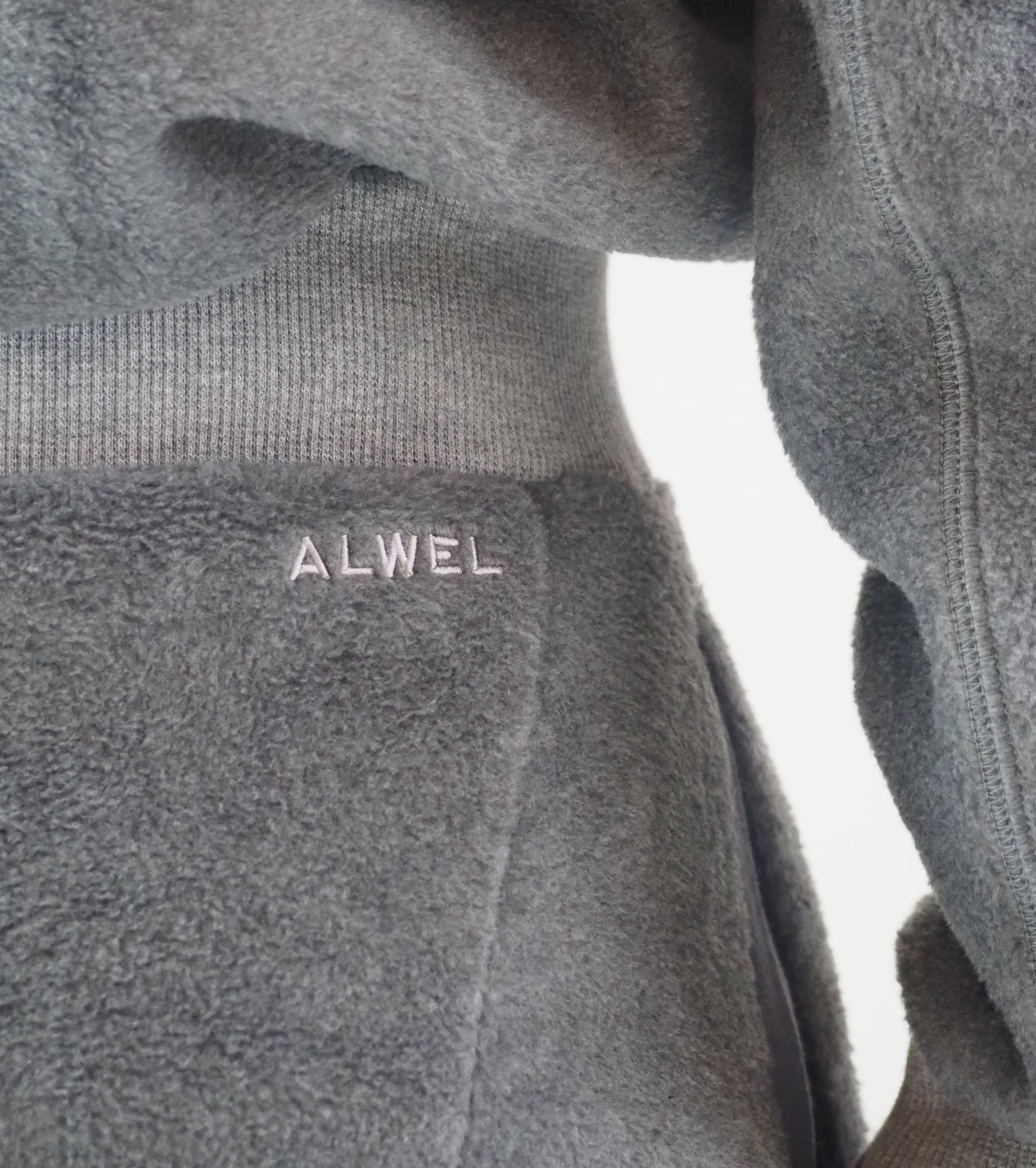 ALWEL FLEECE PEG PANTS , Gray