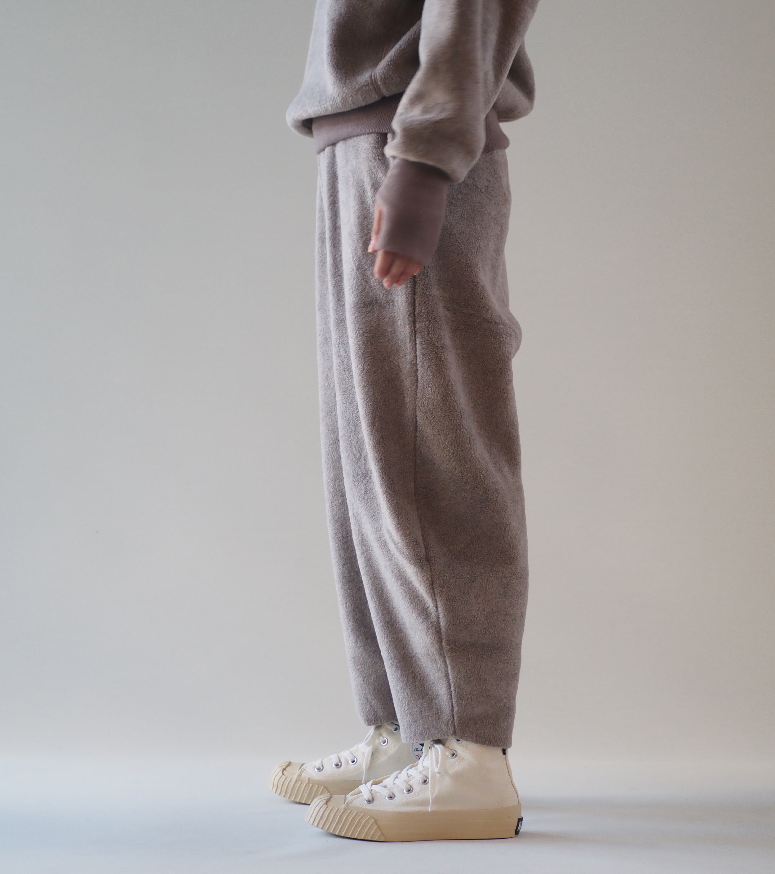 ALWEL FLEECE PEG PANTS , Mocha