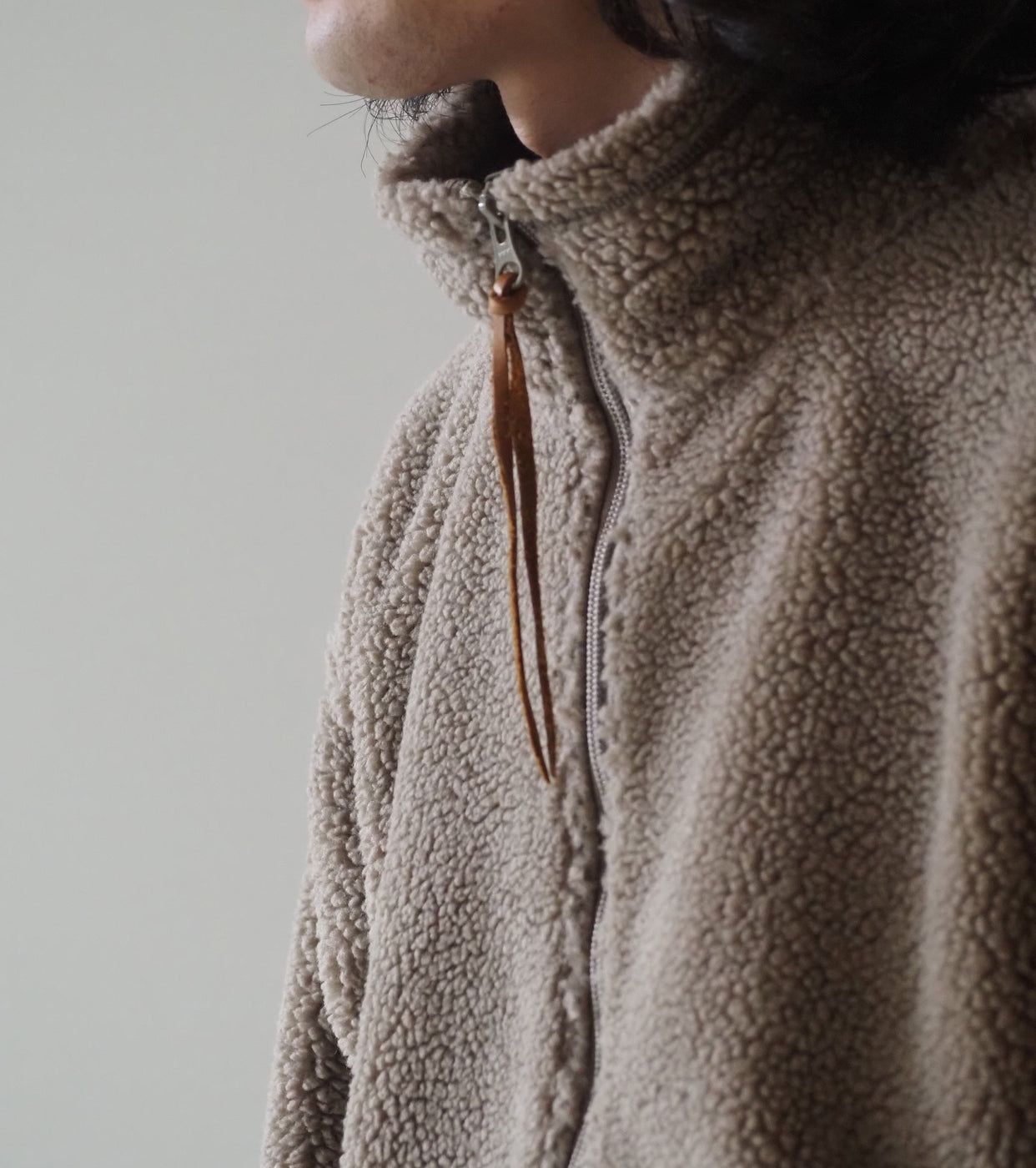 orslow Boa fleece jacket , Greige