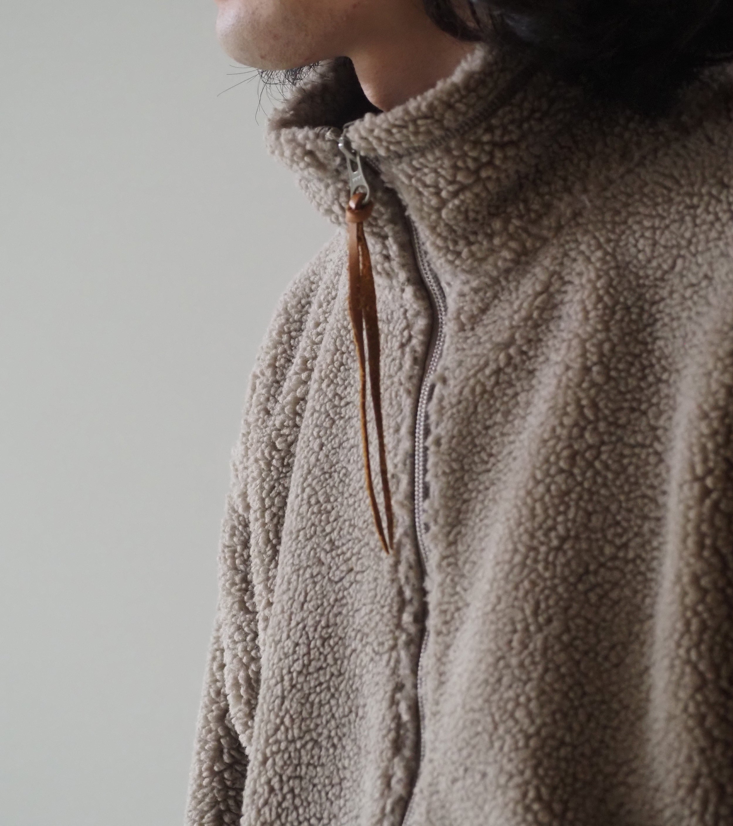 orslow Boa fleece jacket , Greige