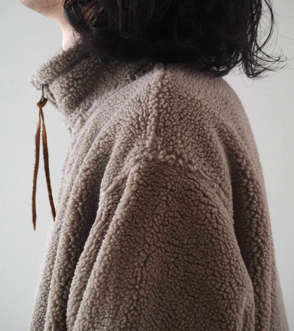 orslow Boa fleece jacket , Greige