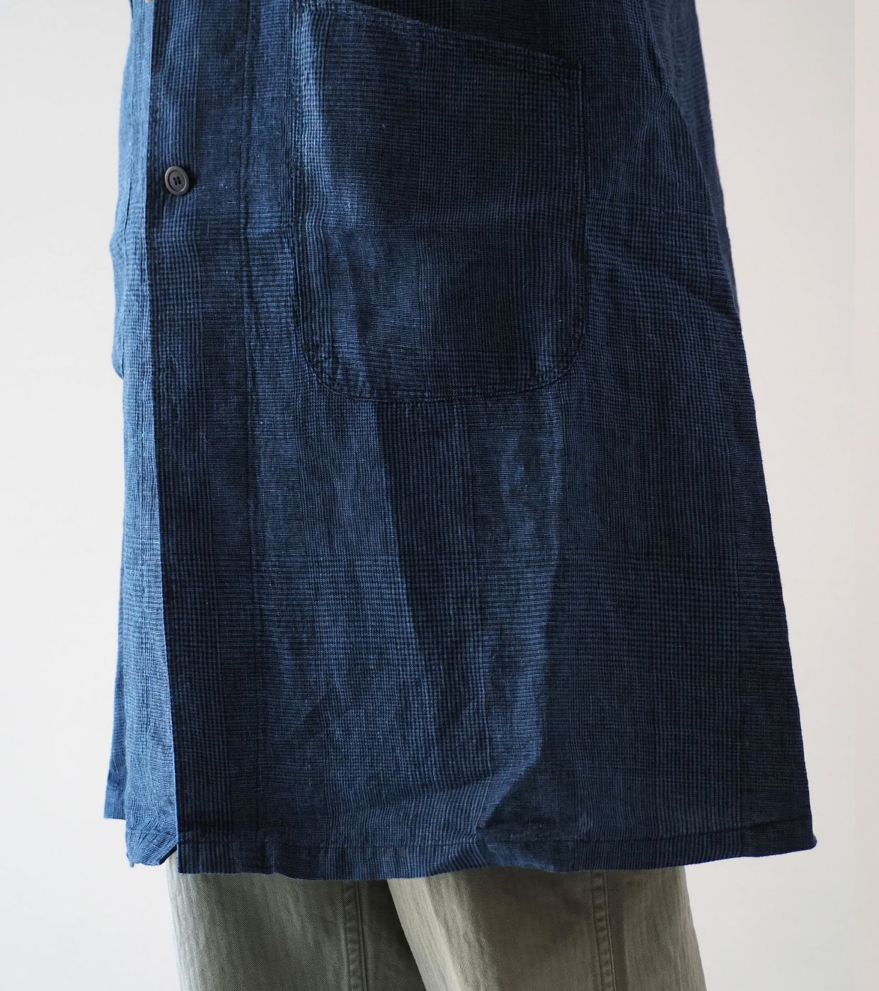 orslow Shop Coat , Indigo Check