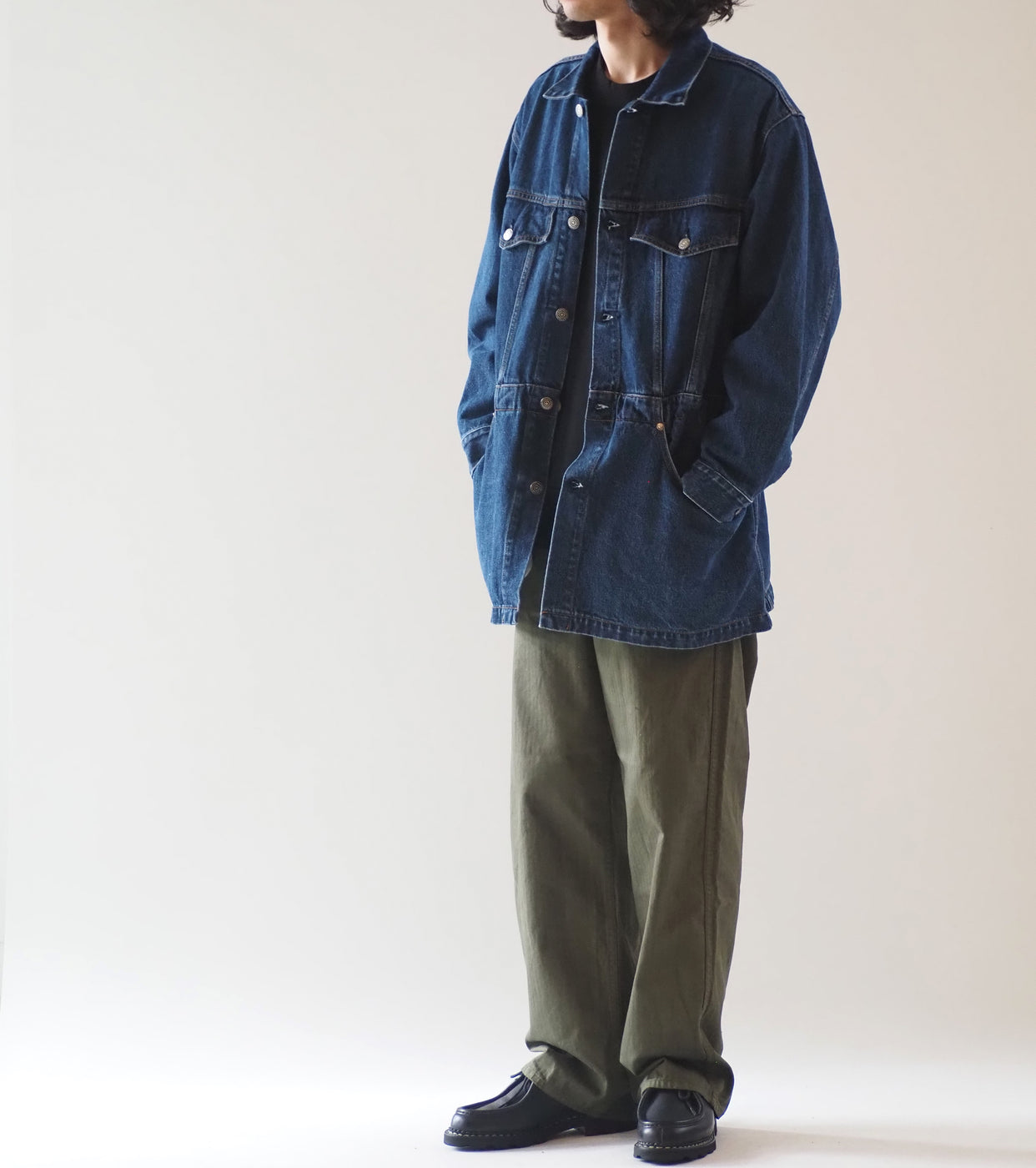 orslow Denim Half Coat , 6 Month Wash