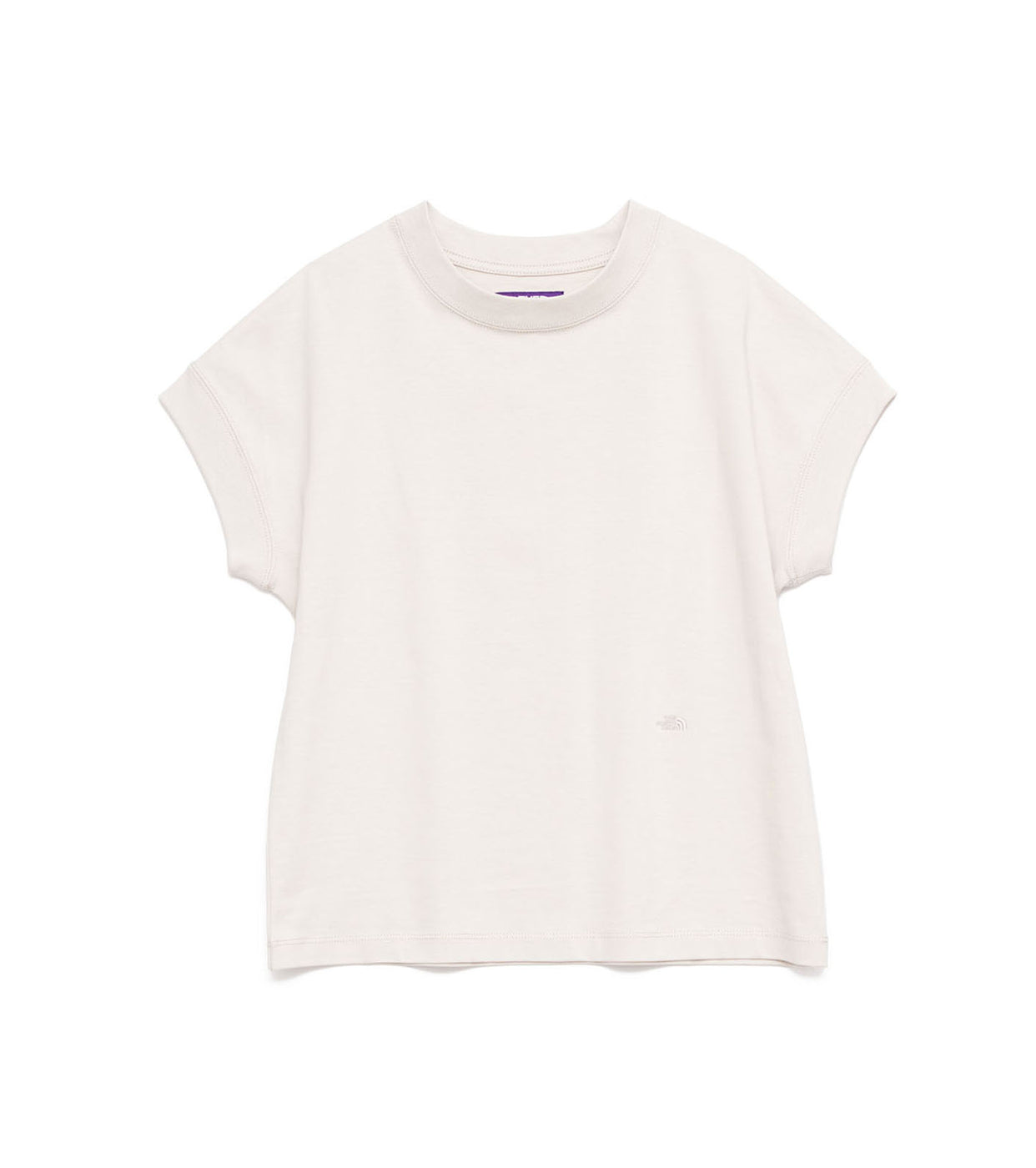 Cropped Sleeve Tee, Light Beige