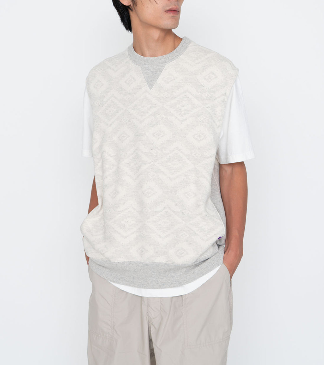 Jacquard Field Vest, Oatmeal