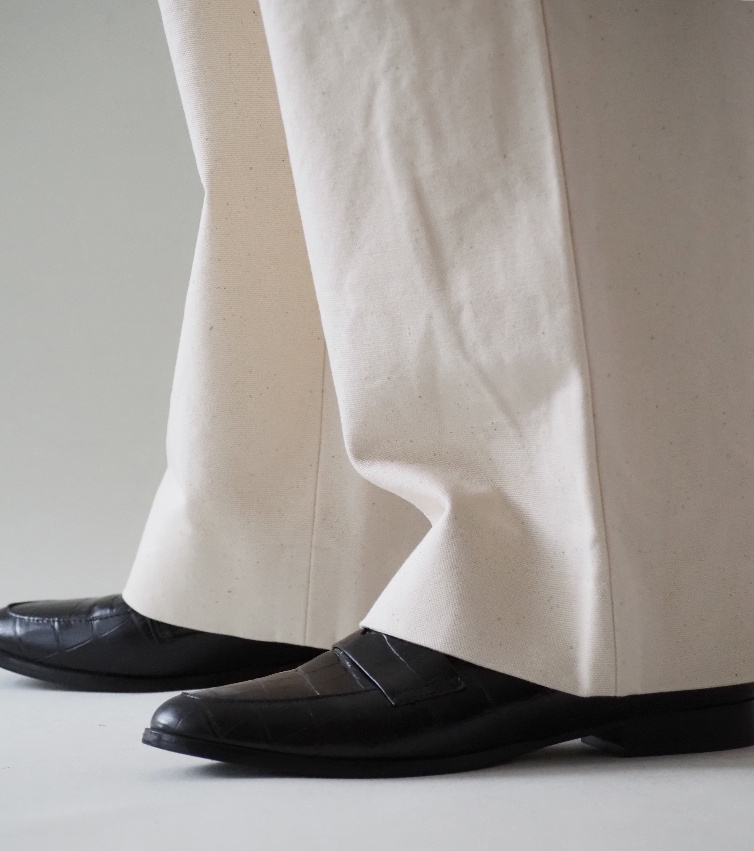 YAECA CANVAS DESIGN Chino Tuck Straight , Natural