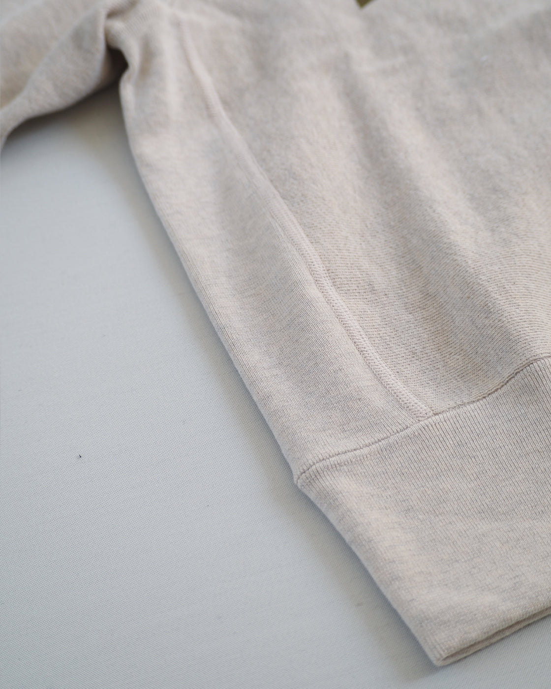 Americana Reverse Weave Crew, Oatmeal