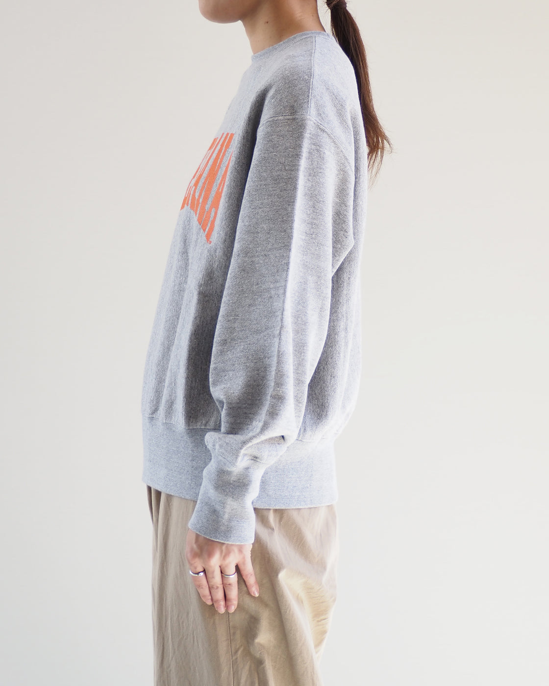 Americana Reverse Weave Crew, Moku Gray